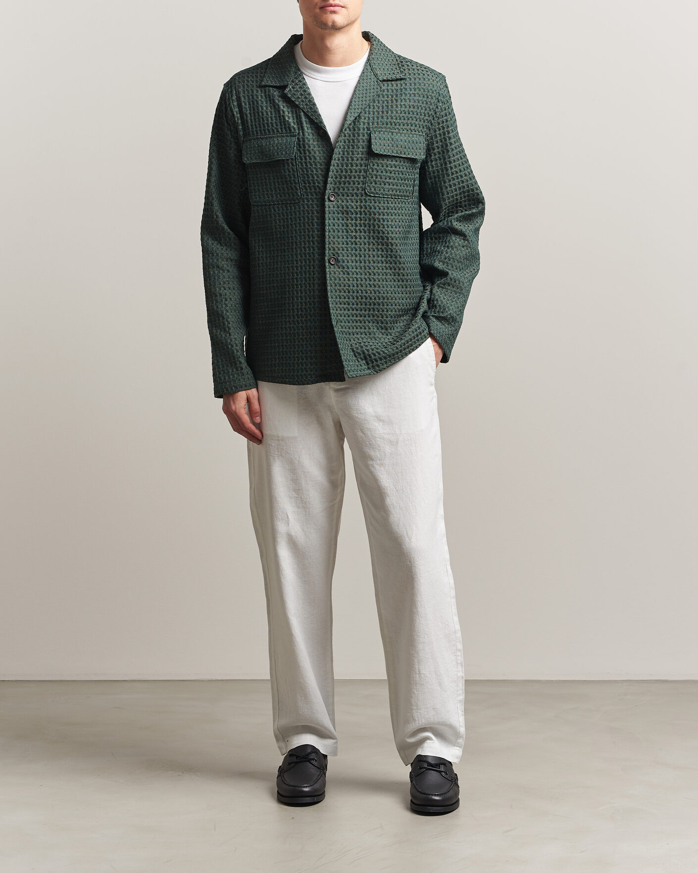 Mies | Housut | LES DEUX | Linen Comfort Suit Pants White