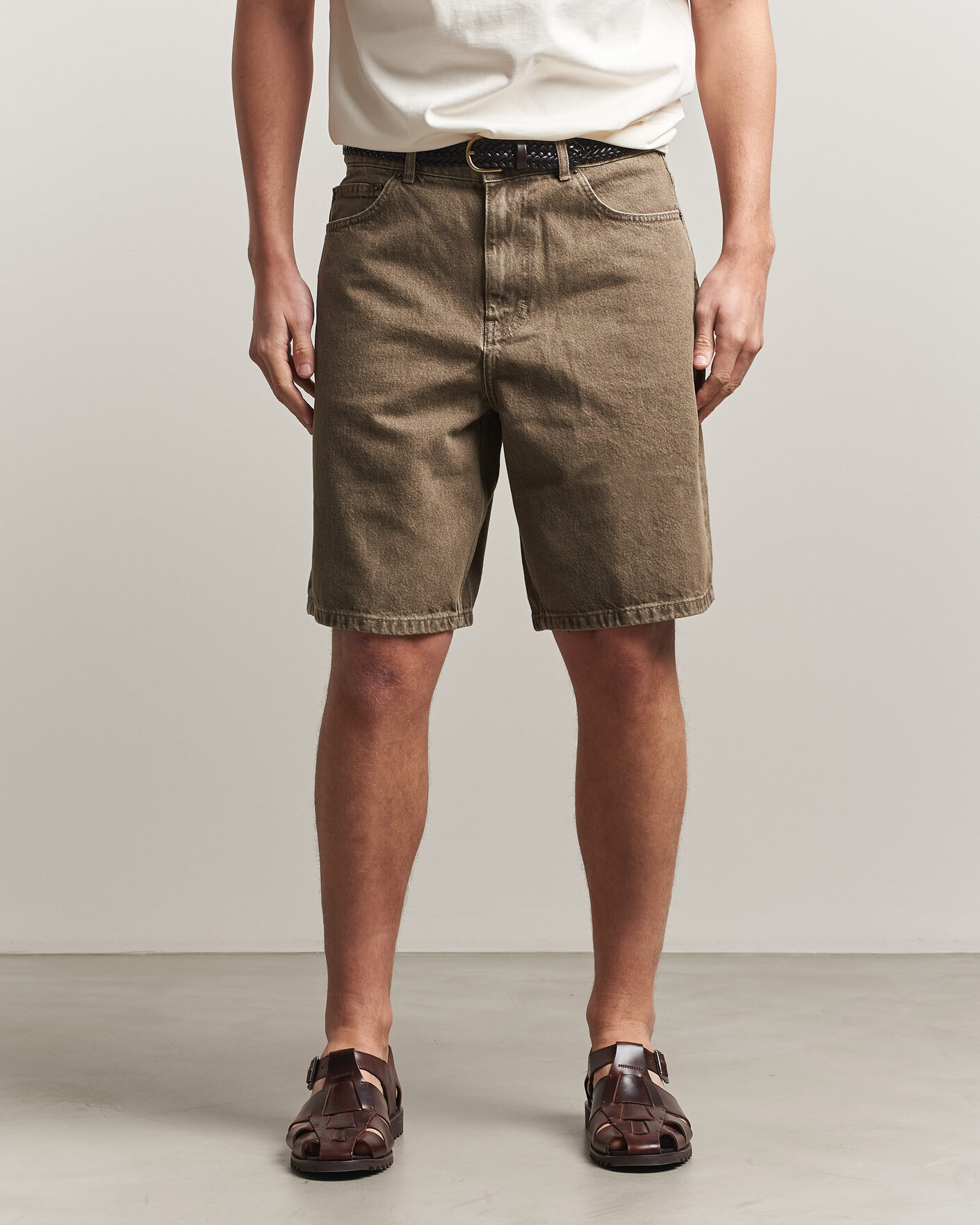 Mies | Shortsit | LES DEUX | Denim Shorts Light Brown
