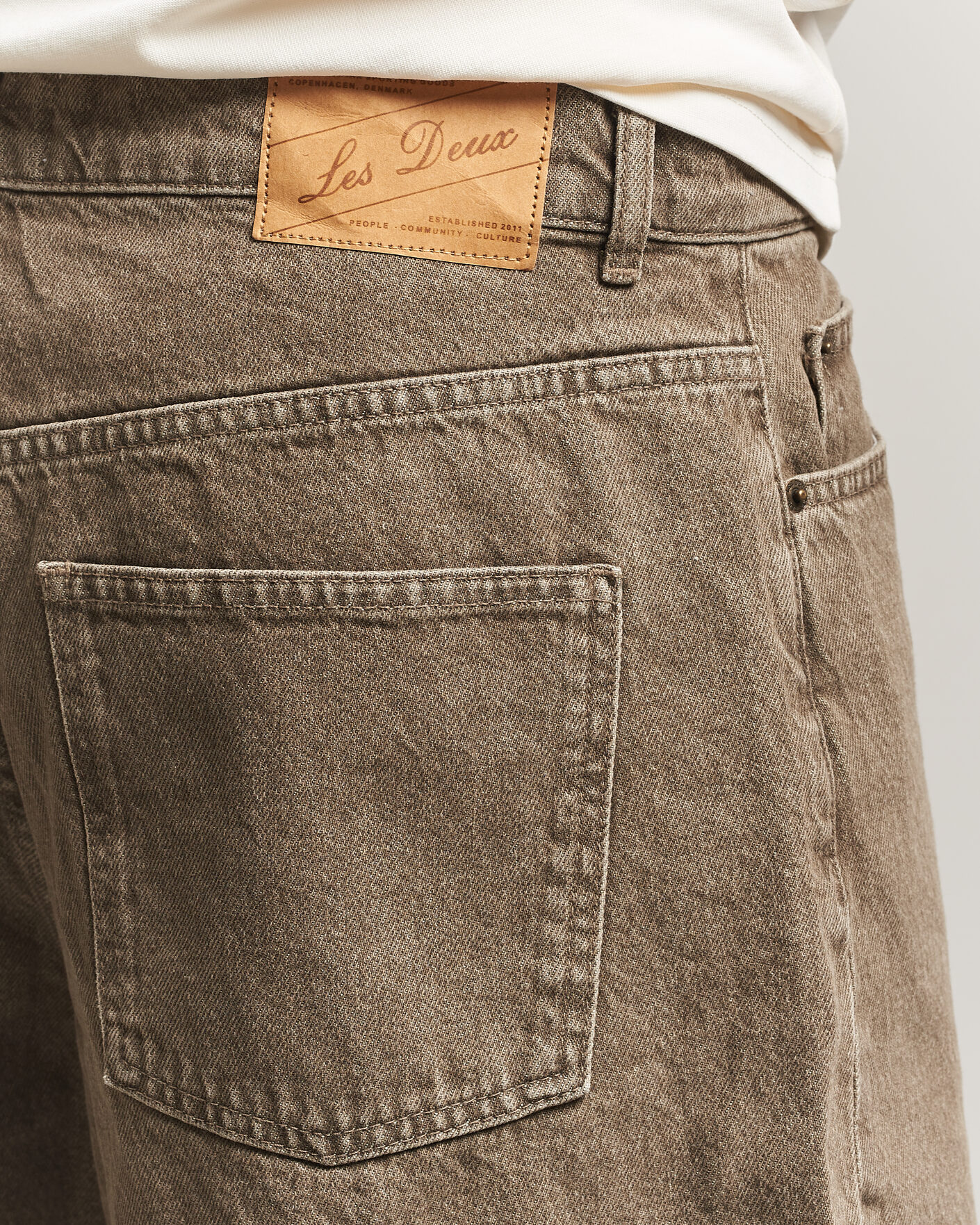 Mies | Shortsit | LES DEUX | Denim Shorts Light Brown