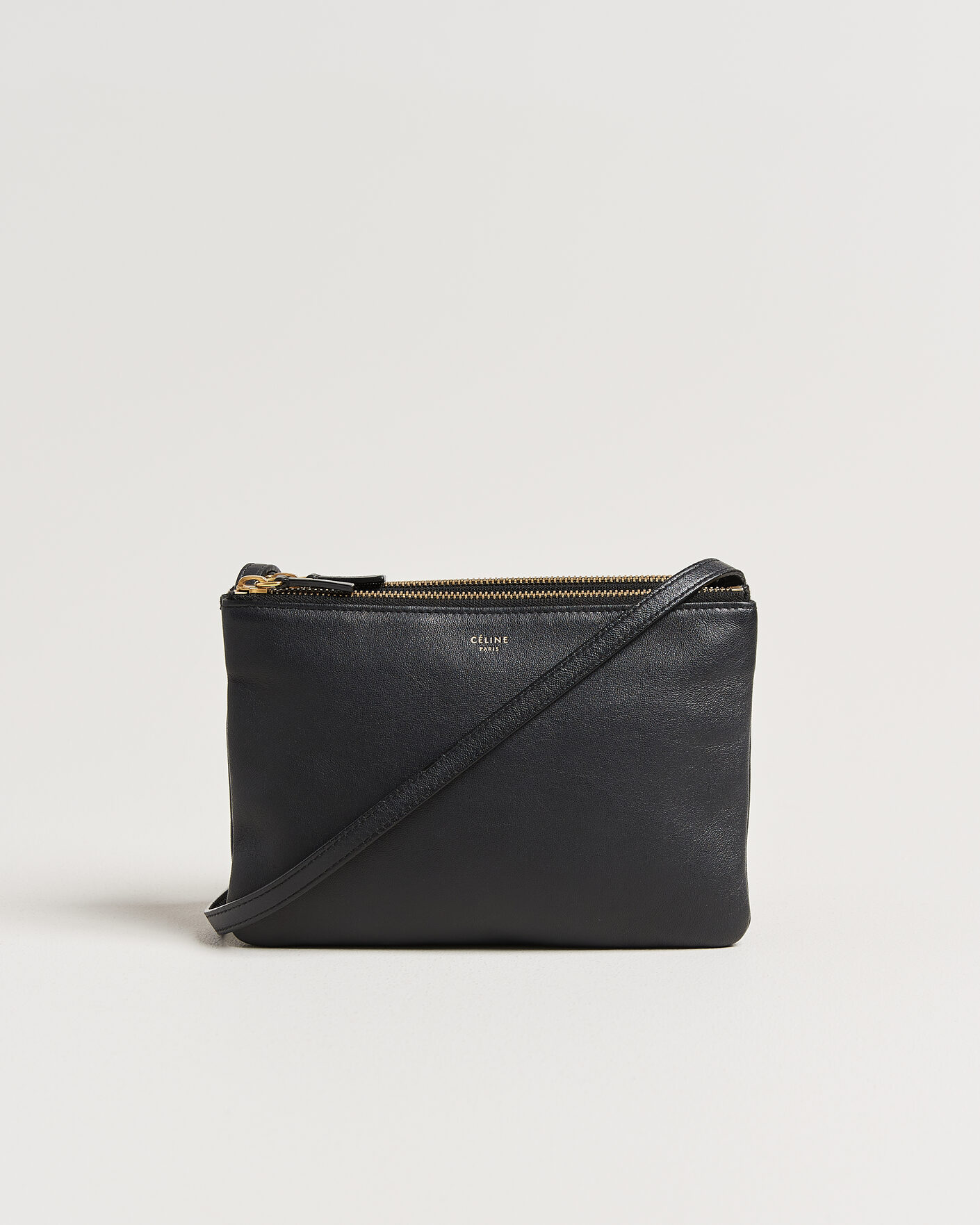 Mies | Pre-Owned & Vintage Bags | Celine Pre-Owned | Trio Bag Small Leather Black