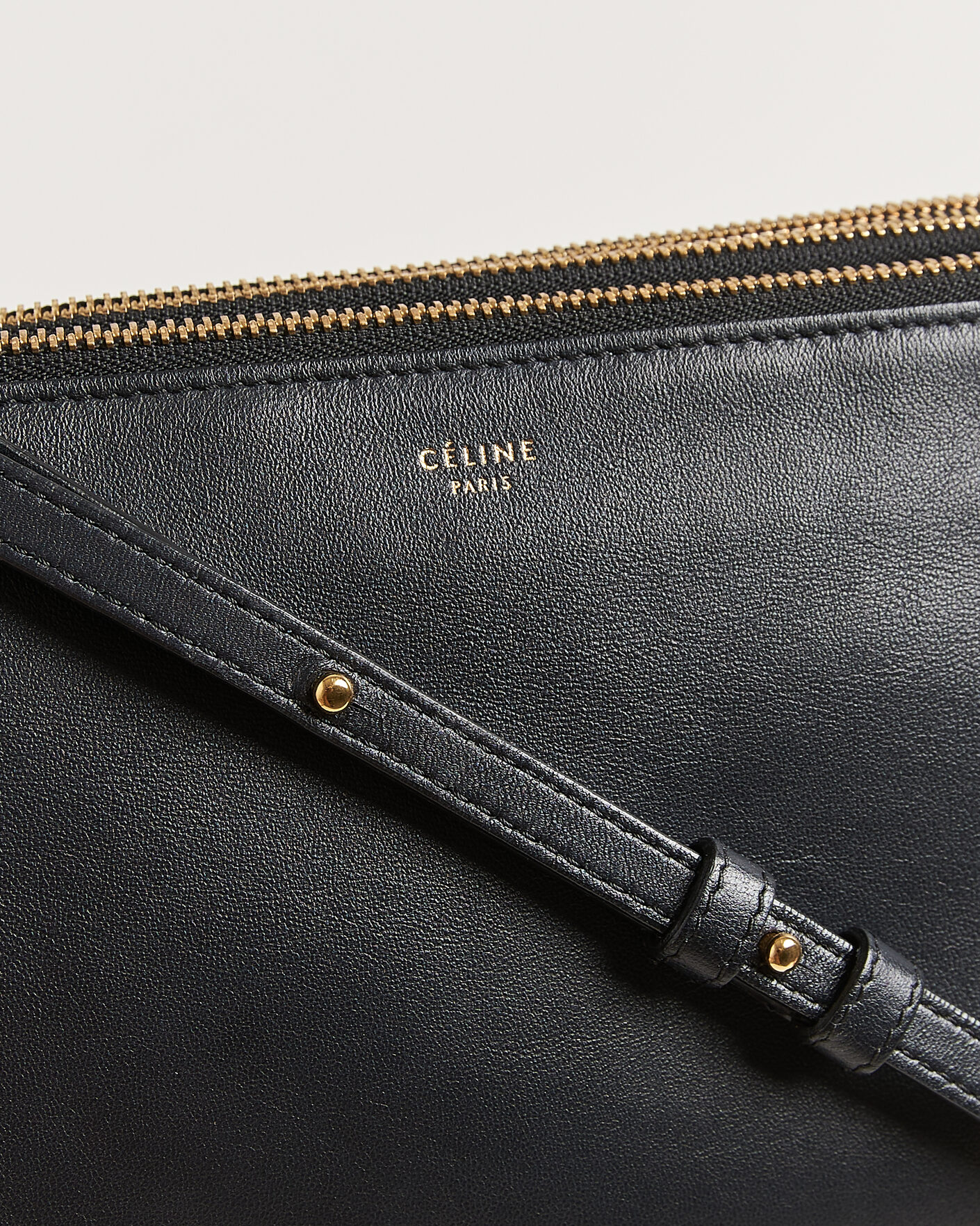 Mies | Pre-Owned & Vintage Bags | Celine Pre-Owned | Trio Bag Small Leather Black