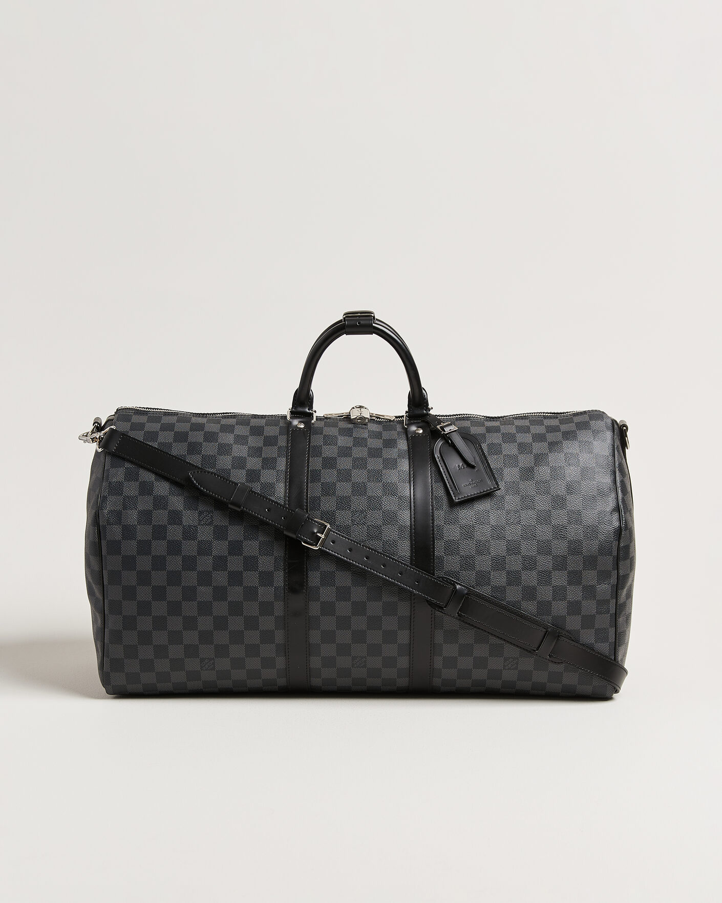 Mies | Pre-Owned & Vintage Bags | Louis Vuitton Pre-Owned | Keepall Bandouliére 55 Damier Graphite