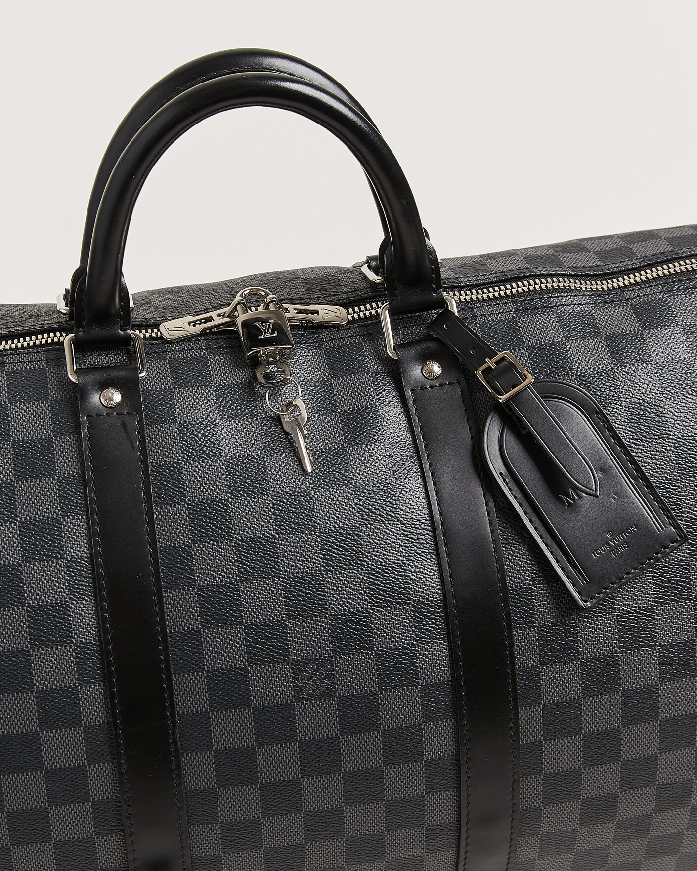 Mies | Pre-Owned & Vintage Bags | Louis Vuitton Pre-Owned | Keepall Bandouliére 55 Damier Graphite