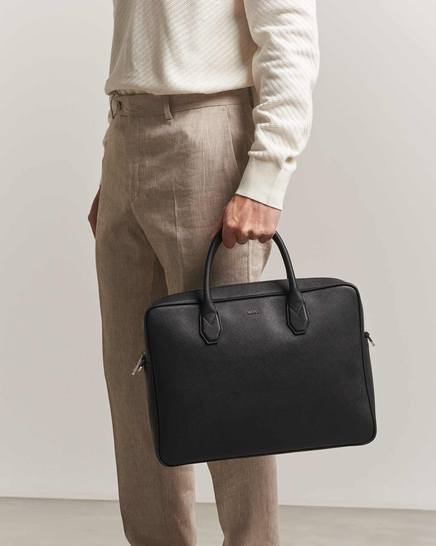 Mies | Laukut | BOSS BLACK | Northon Leather Document Case Black