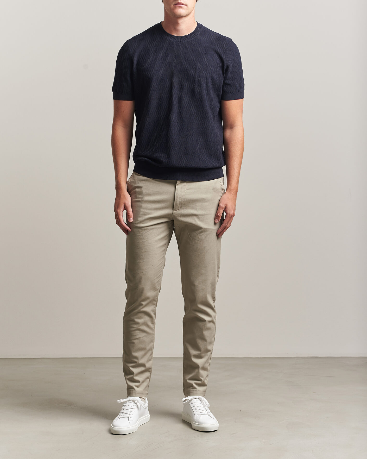 Mies | Housut | BOSS BLACK | Kaiton Structured Chinos Open Beige