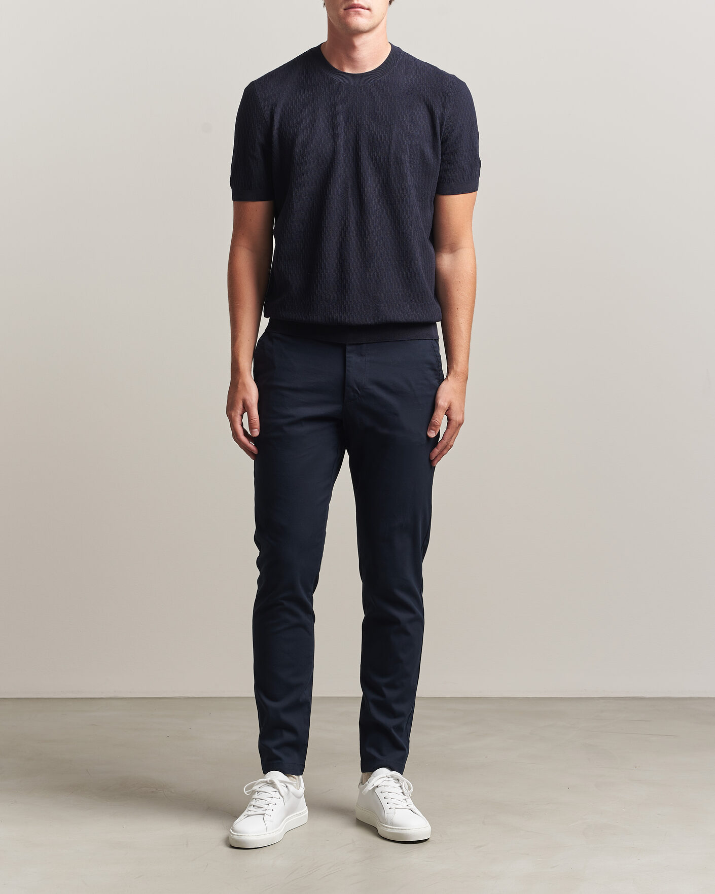 Mies | Housut | BOSS BLACK | Kaiton Structured Chinos Dark Blue