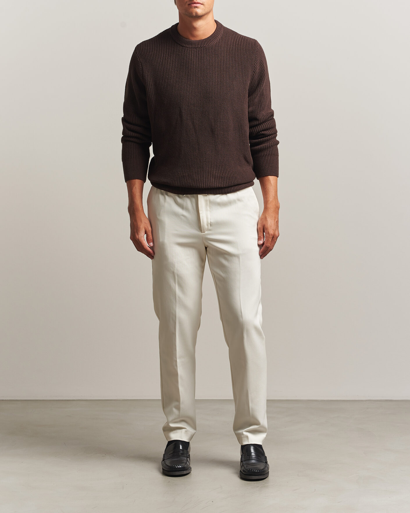 Mies | Housut | BOSS BLACK | Kane Drawstring Trousers Open White