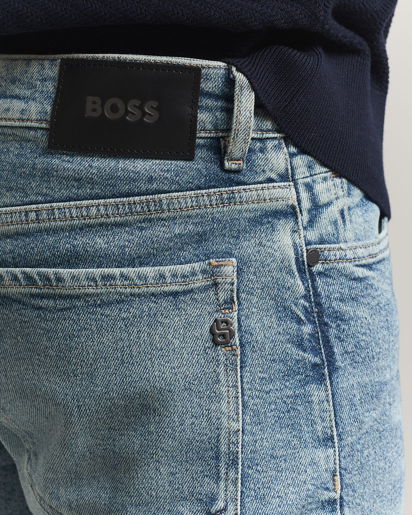 Mies | Farkut | BOSS BLACK | Ogden Regular Fit Jeans Bright Blue