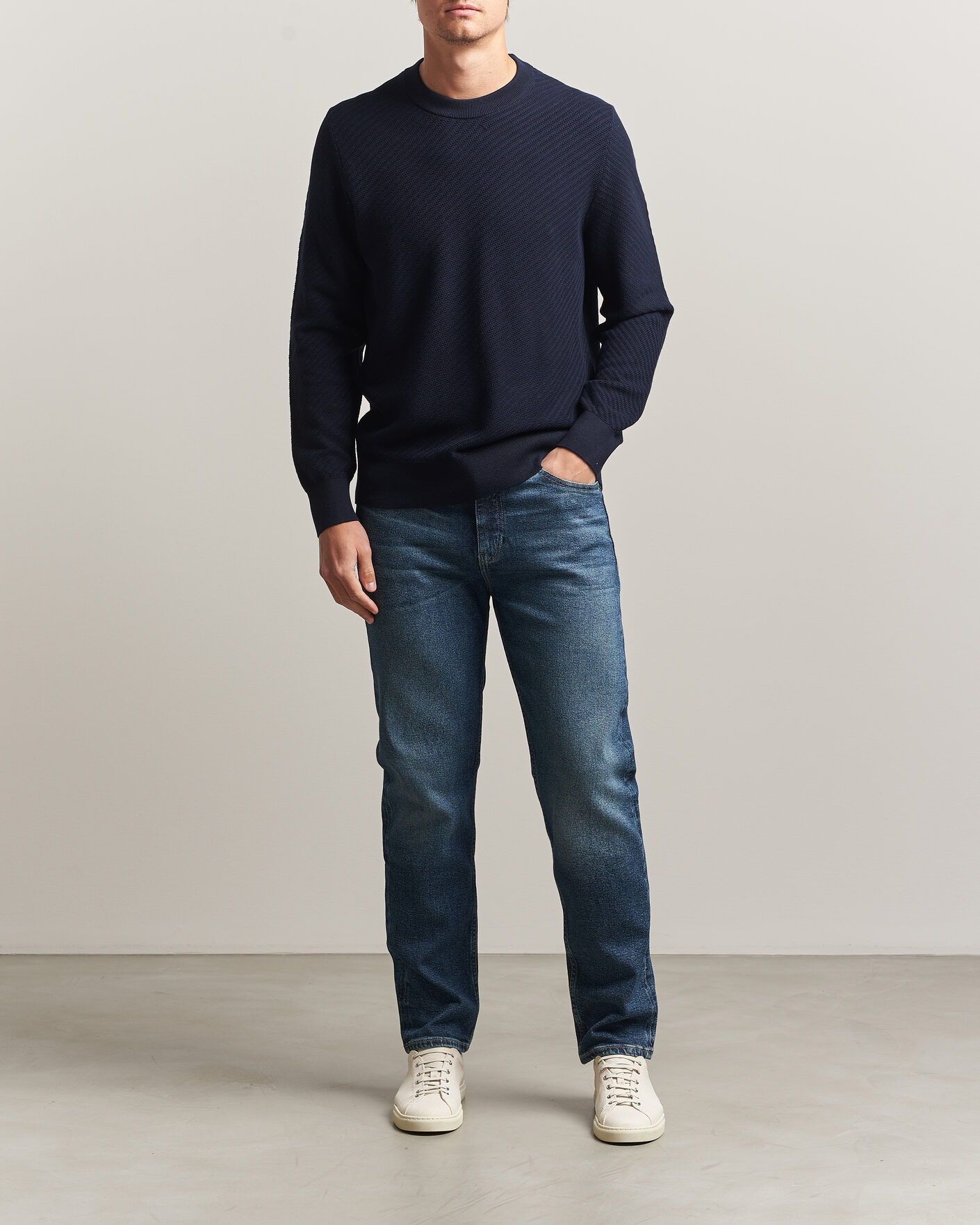 Mies | Farkut | BOSS BLACK | Ogden Regular Fit Jeans Medium Blue