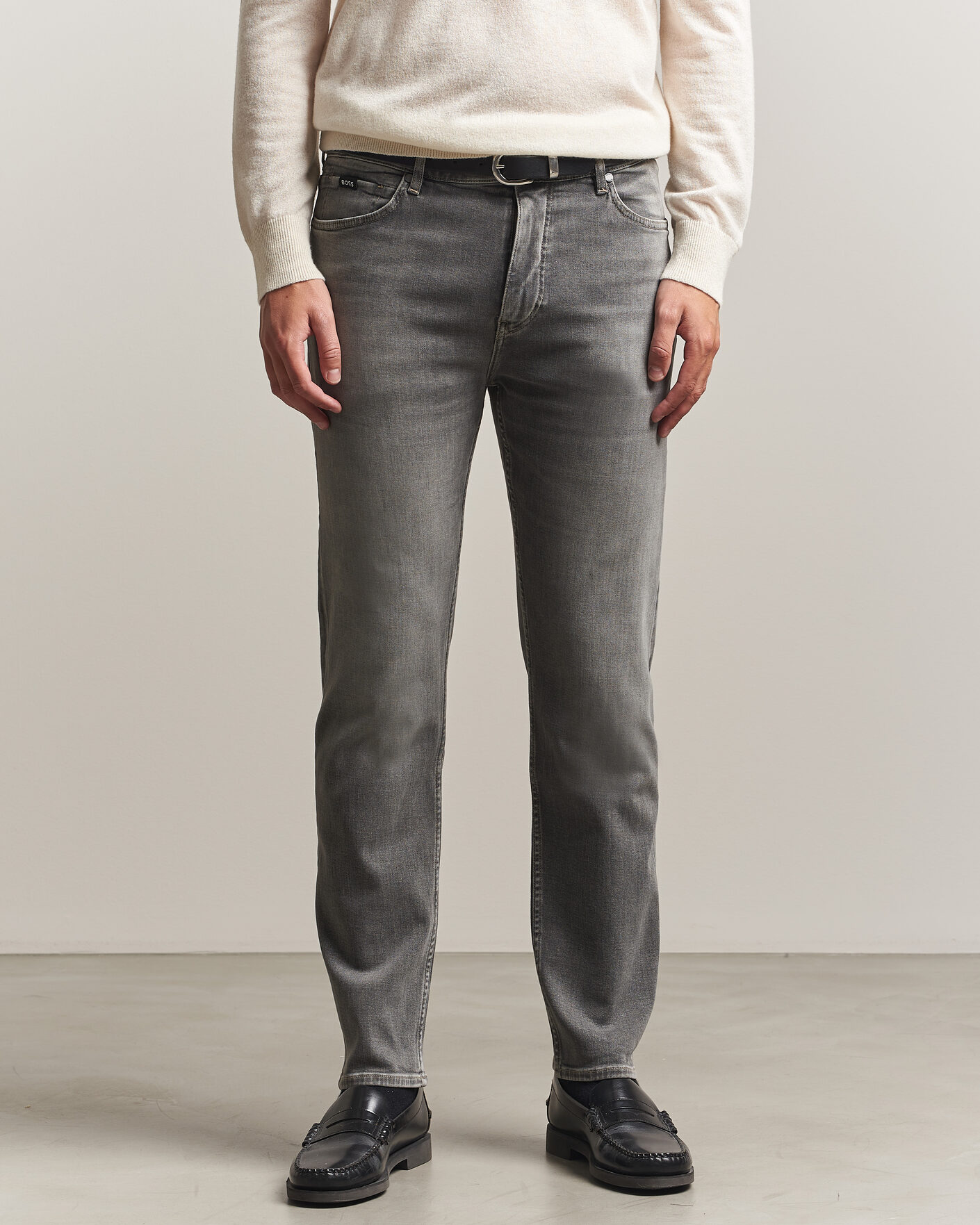 Mies | Farkut | BOSS BLACK | Ogden Regular Fit Jeans Medium Grey