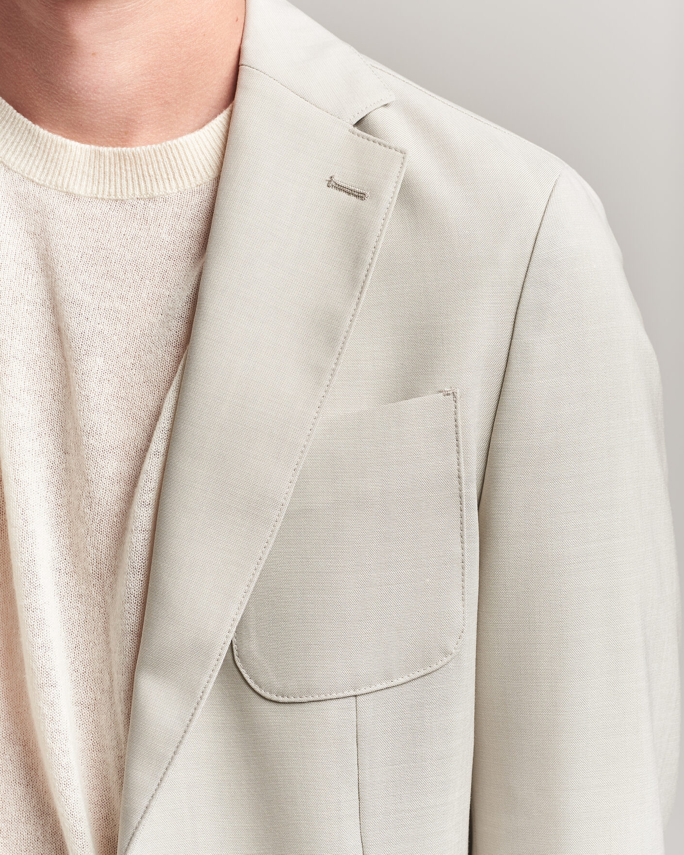 Mies | Pikkutakit | BOSS BLACK | Hanry Wool Patch Pocket Blazer Light Beige