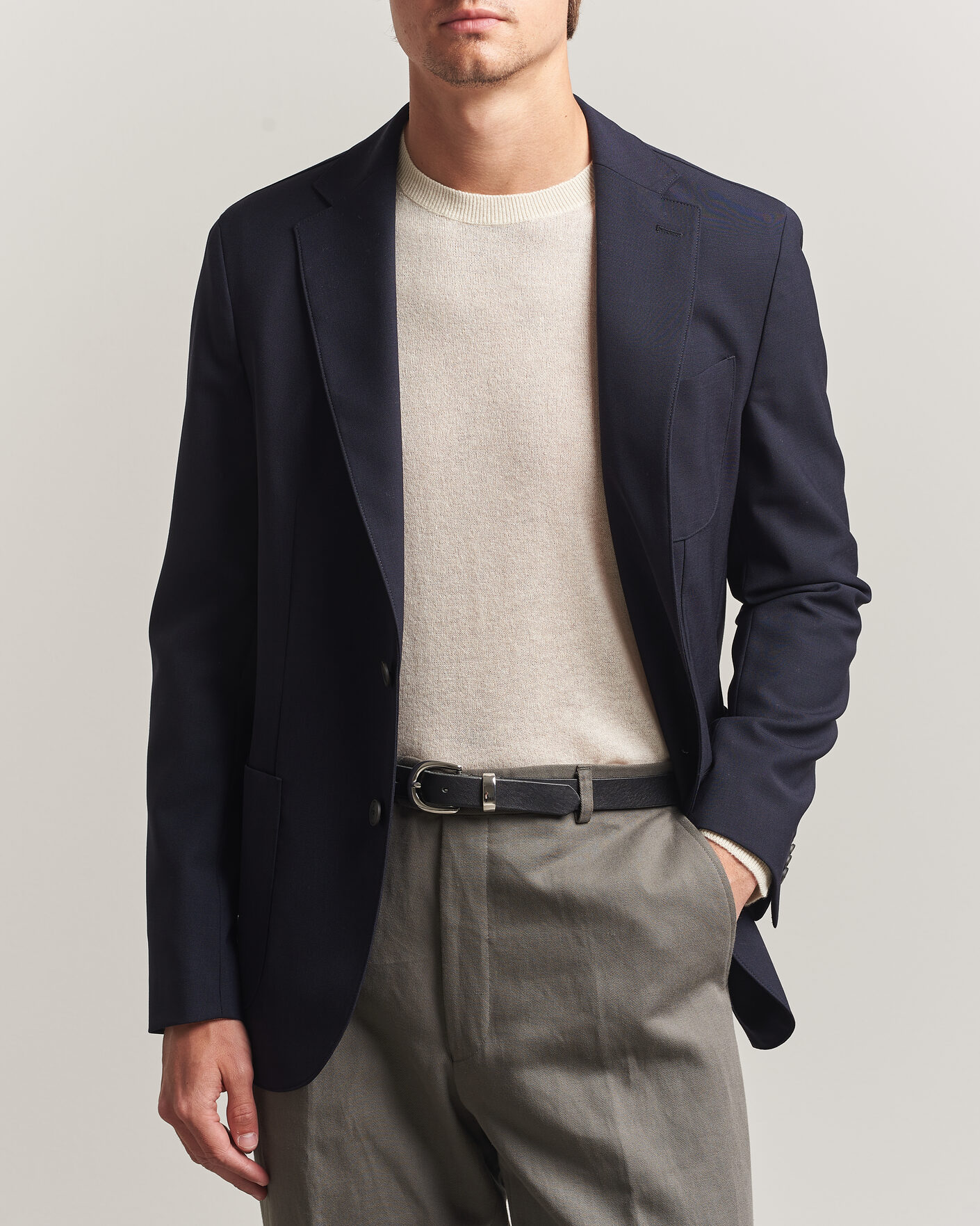Mies | Pikkutakit | BOSS BLACK | Hanry Wool Patch Pocket Blazer Dark Blue
