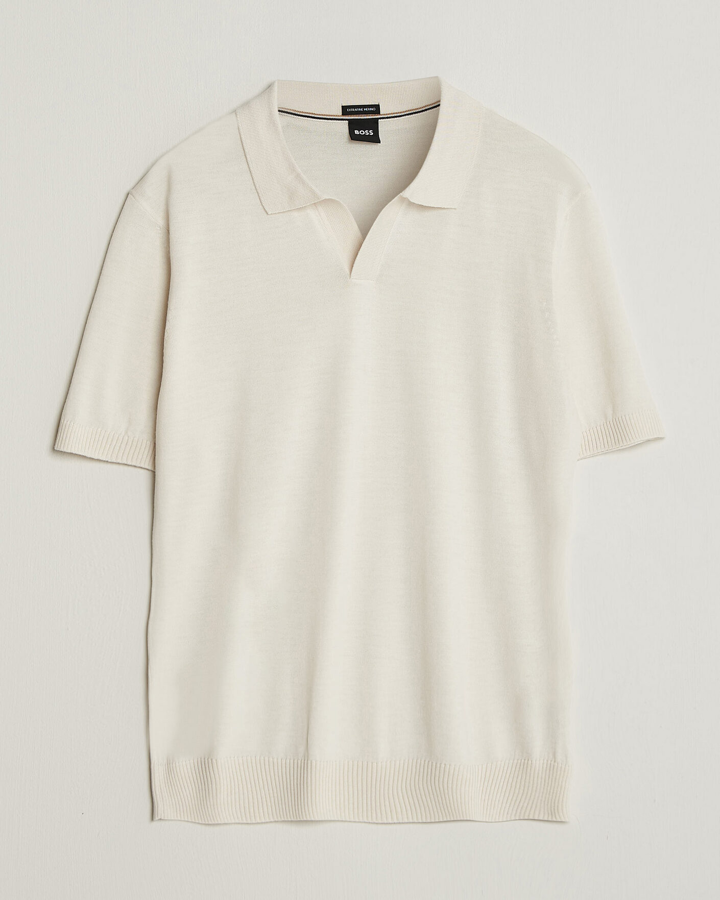 Mies | Pikeet | BOSS BLACK | Lantoni Knitted Polo Open White