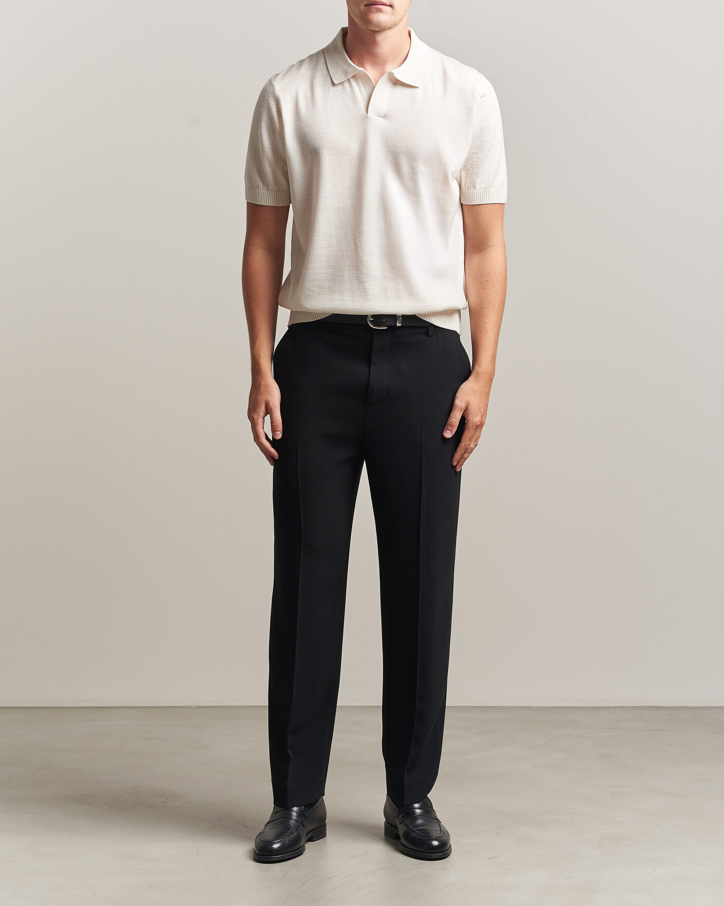 Mies | Pikeet | BOSS BLACK | Lantoni Knitted Polo Open White
