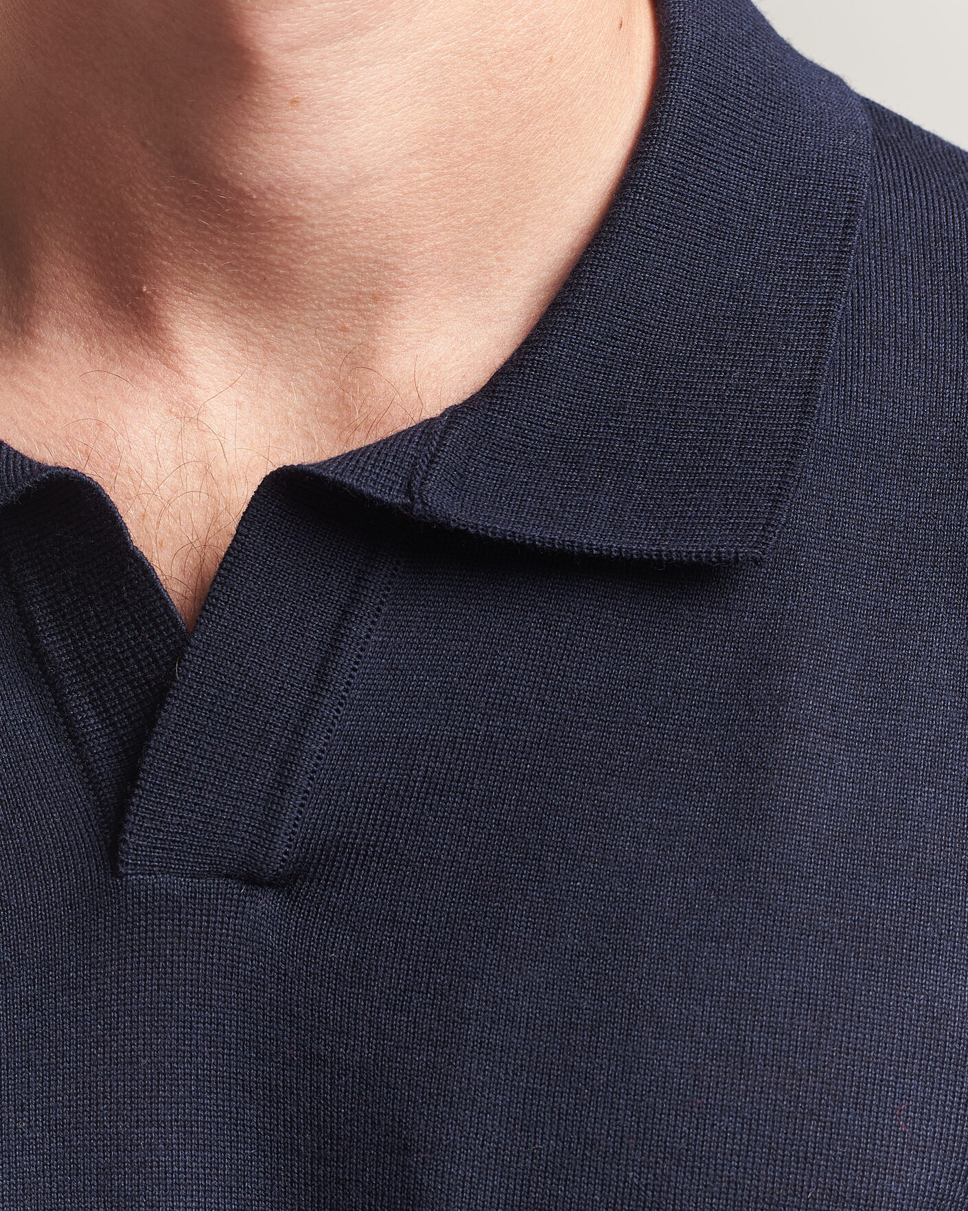 Mies | Pikeet | BOSS BLACK | Lantoni Knitted Polo Dark Blue