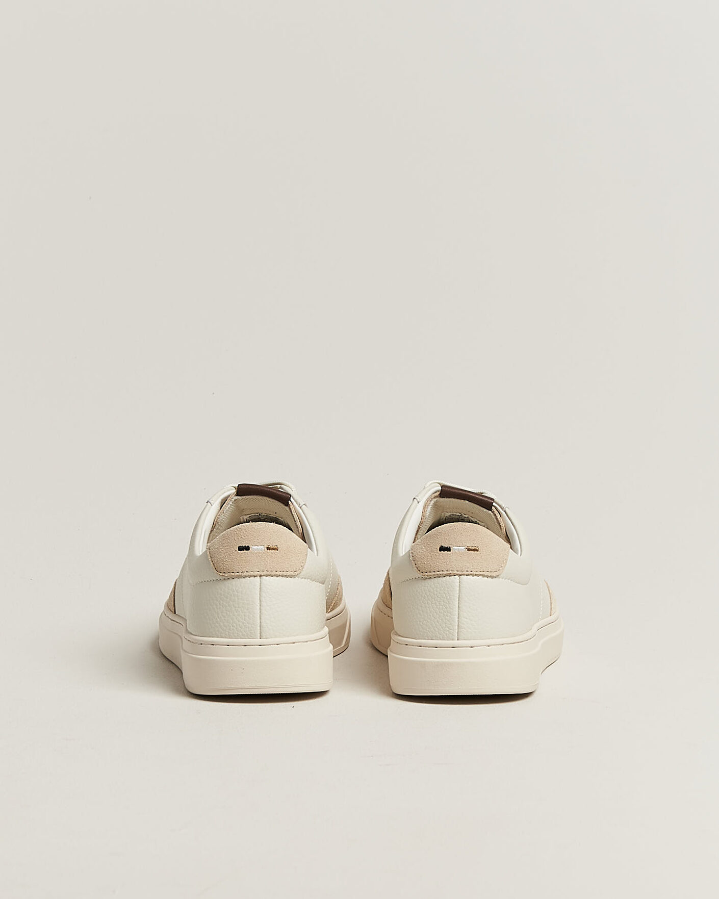 Mies | Tennarit | BOSS BLACK | Kieran Leather/Suede Sneaker Open White
