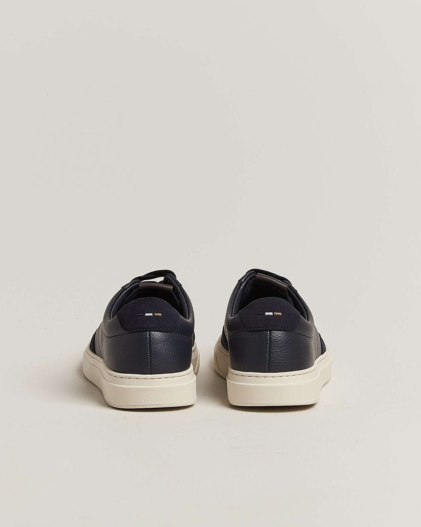 Mies | Tennarit | BOSS BLACK | Kieran Leather/Suede Sneaker Dark Blue