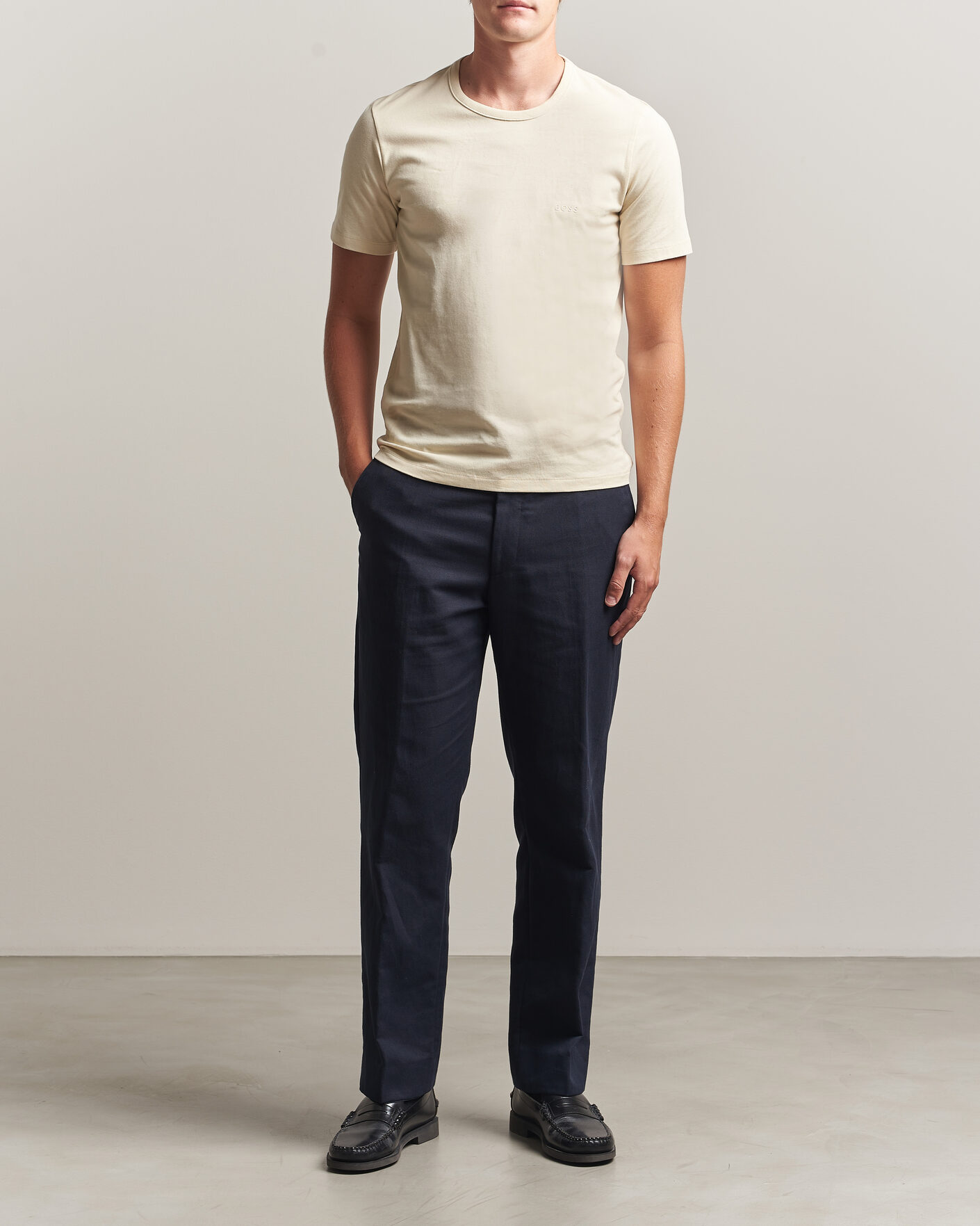 Mies | T-paidat | BOSS BLACK | 3-Pack Crew Neck T-Shirt White/Beige/Grey
