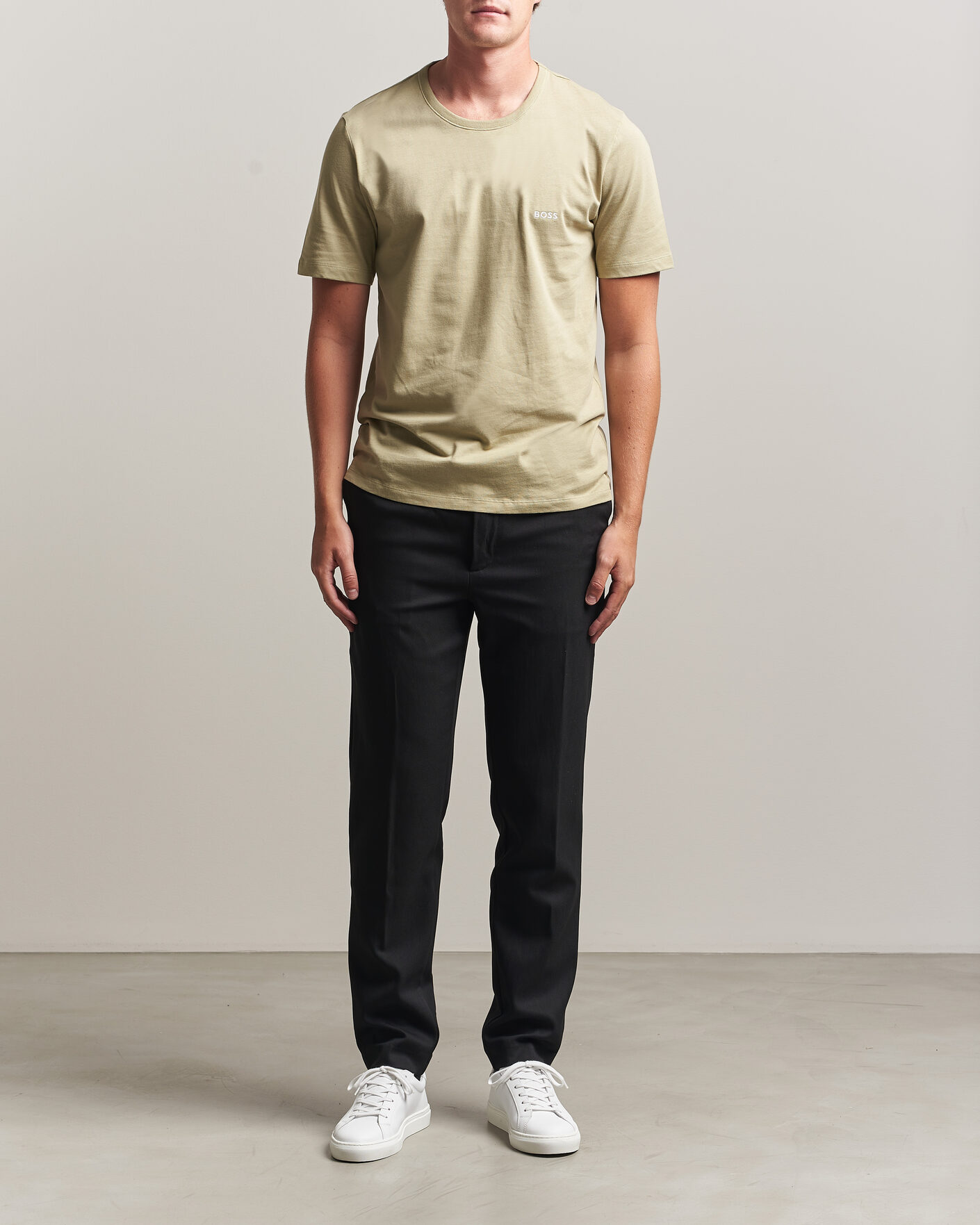 Mies | T-paidat | BOSS BLACK | 3-Pack Crew Neck T-Shirt Green/Beige/White