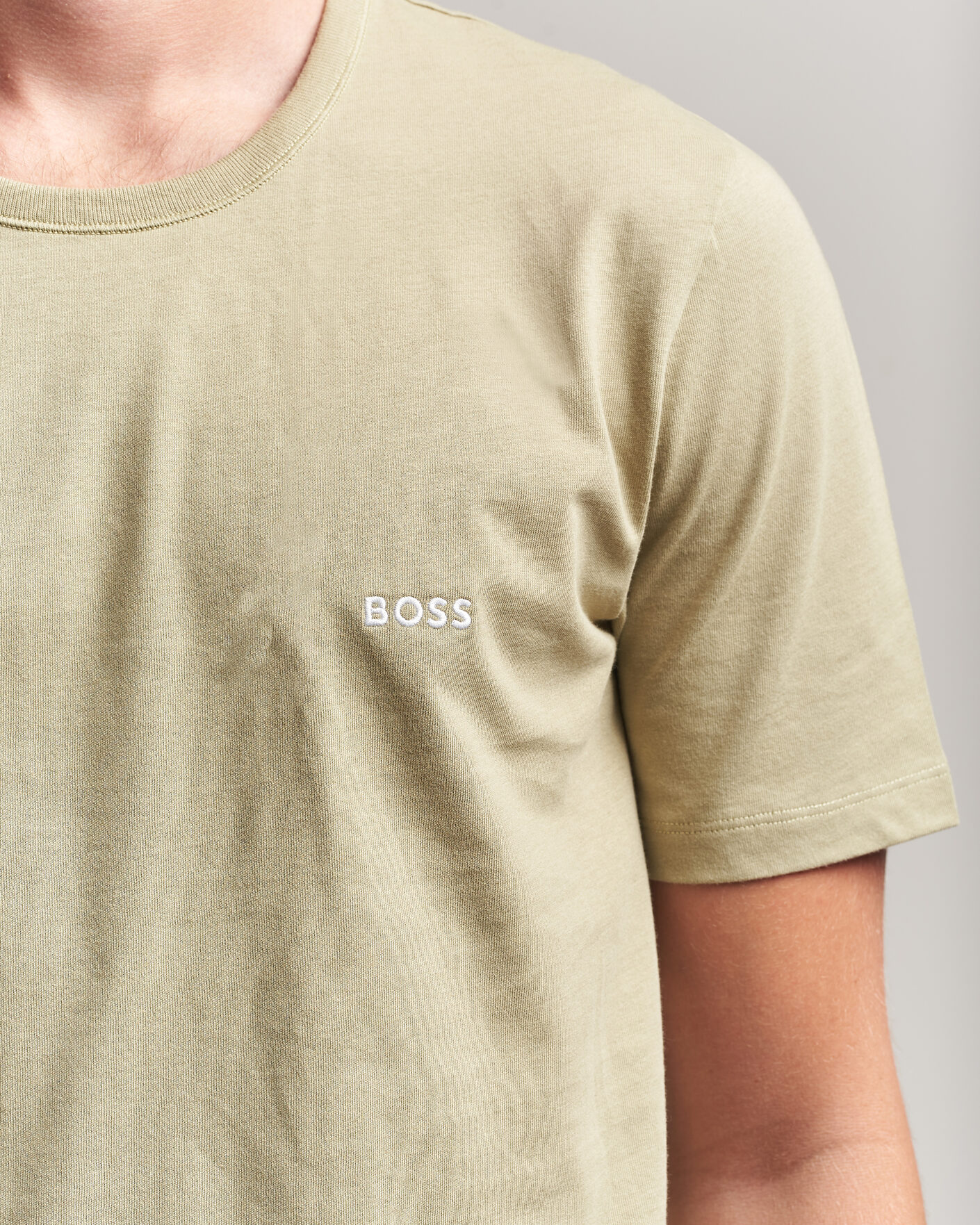 Mies | T-paidat | BOSS BLACK | 3-Pack Crew Neck T-Shirt Green/Beige/White