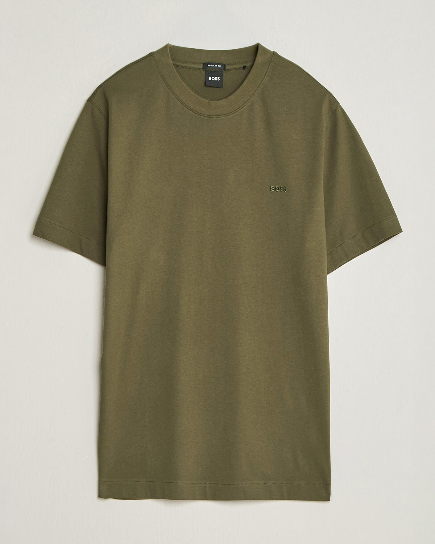 Mies | T-paidat | BOSS BLACK | Thompson Crew Neck T-Shirt Open Green
