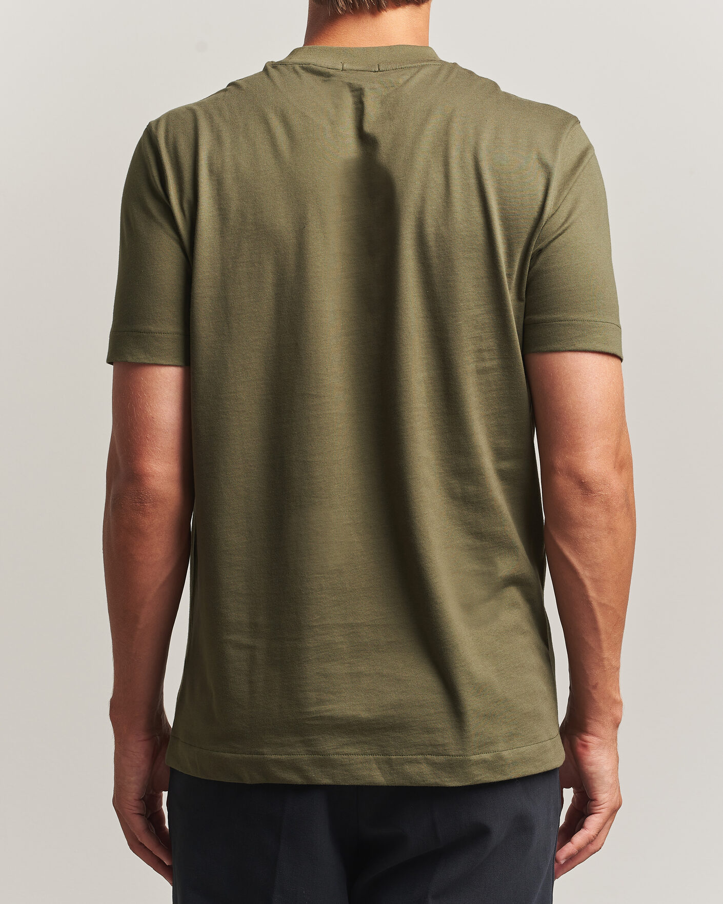 Mies | T-paidat | BOSS BLACK | Thompson Crew Neck T-Shirt Open Green