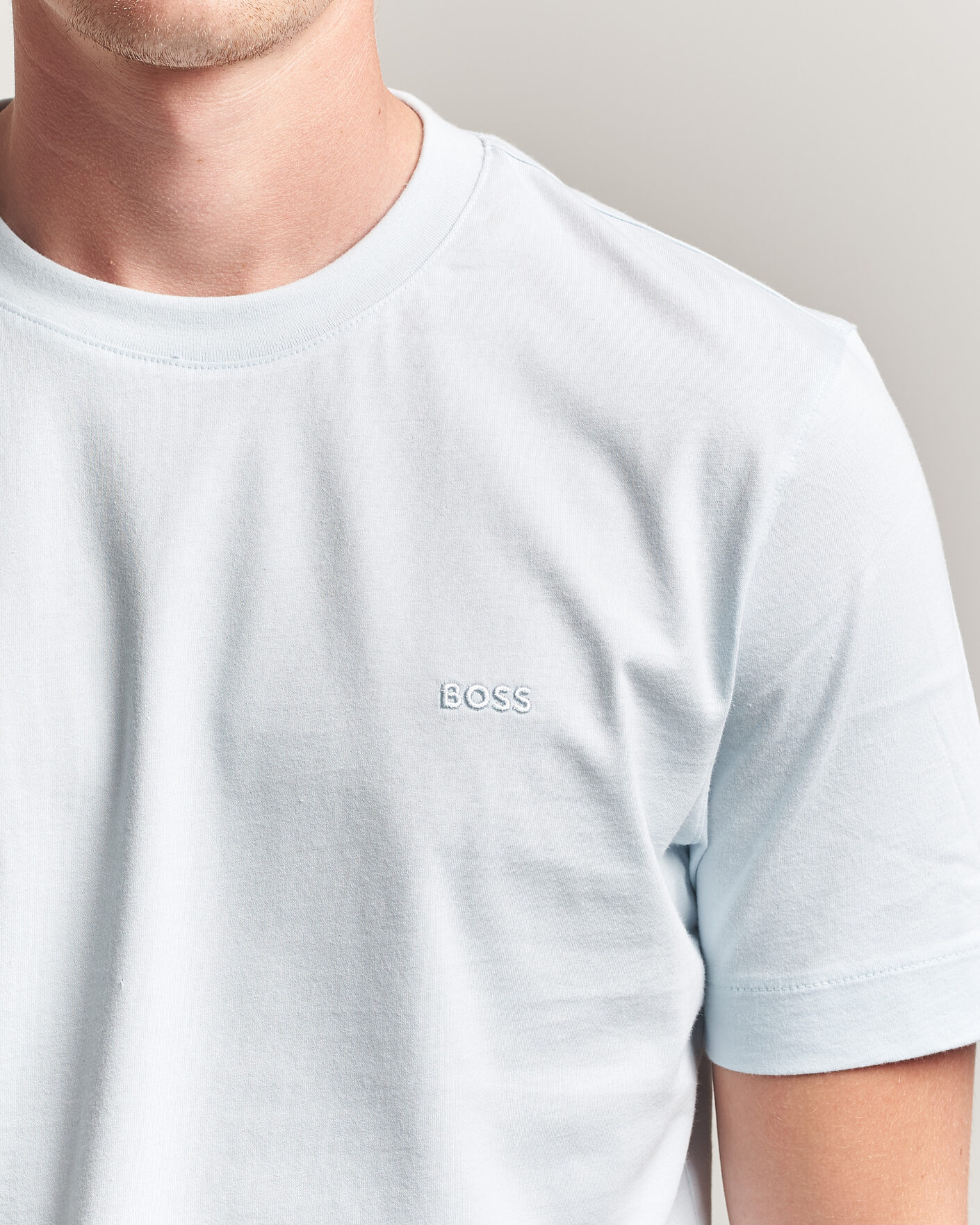 Mies | T-paidat | BOSS BLACK | Thompson Crew Neck T-Shirt Open Blue
