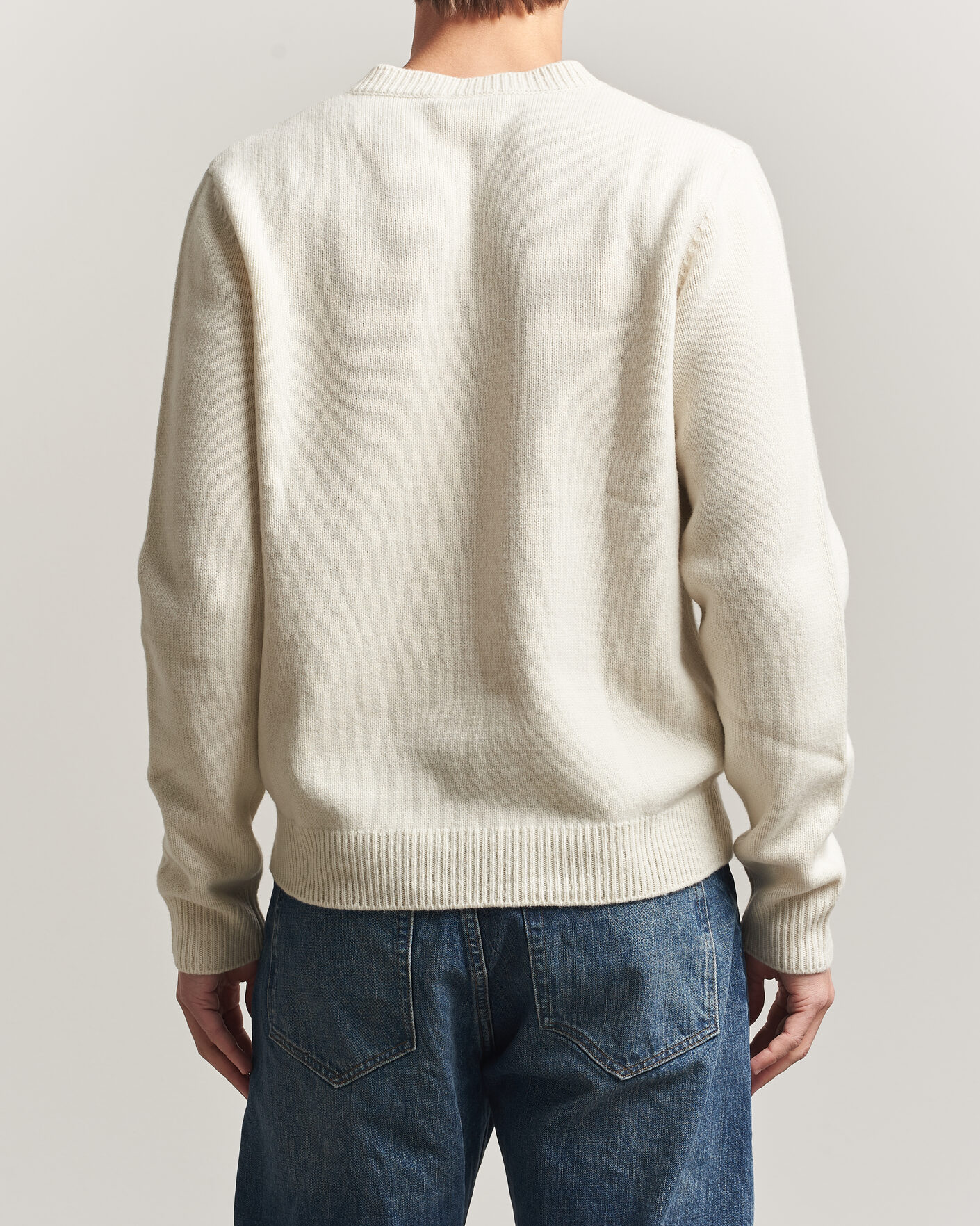 Mies | Puserot | A.P.C. | Edmond Wool Knitted Sweater Ecru