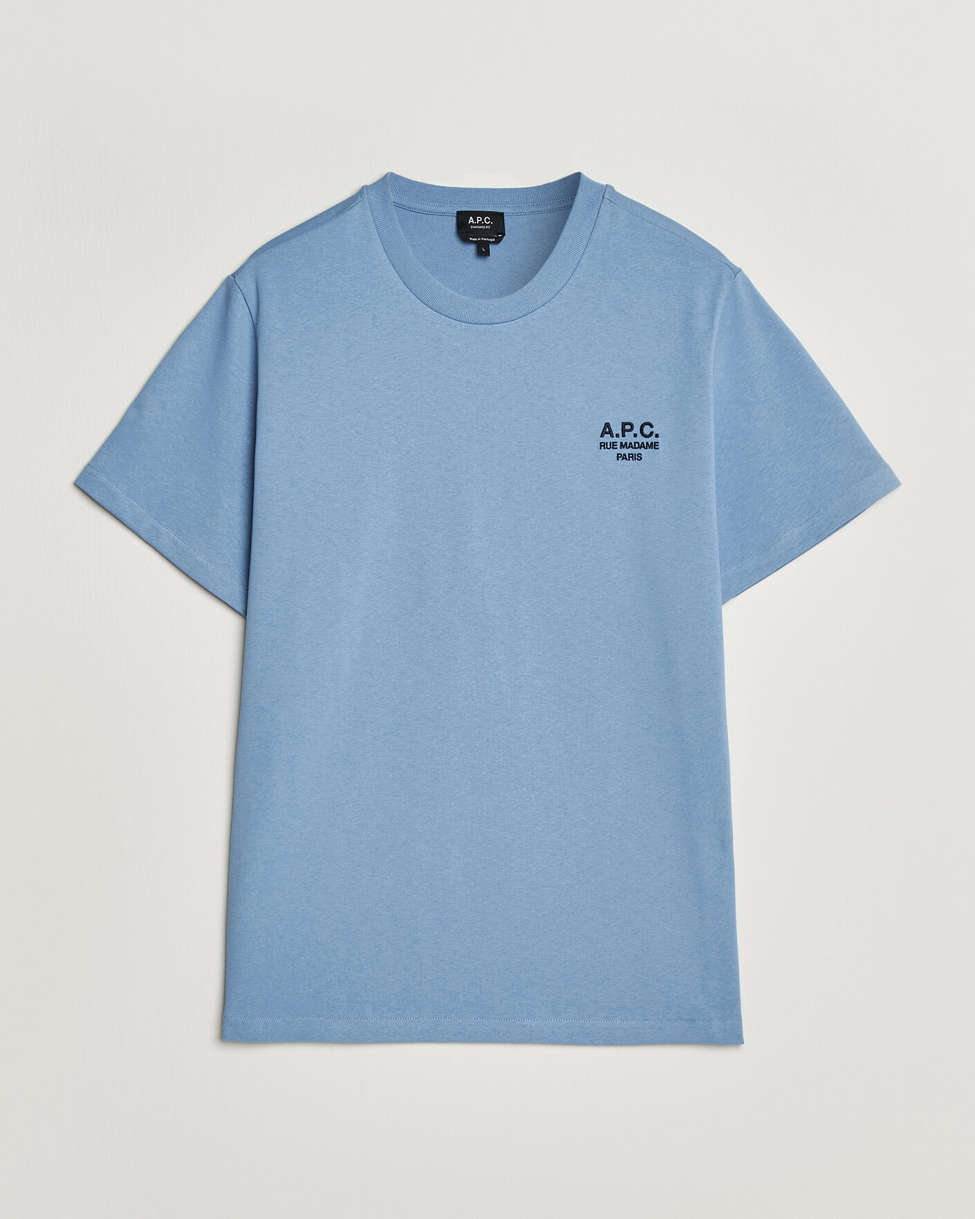 Mies | T-paidat | A.P.C. | Rue Madame T-Shirt Light Blue
