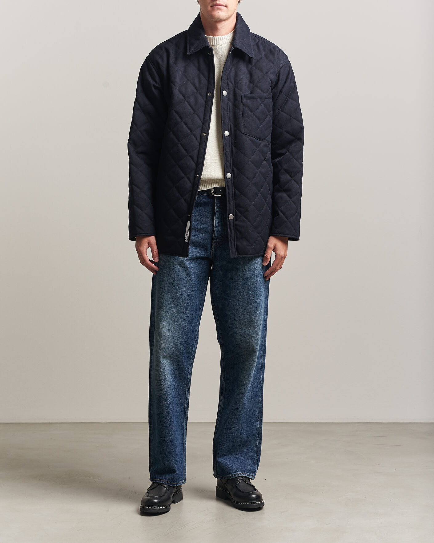 Mies | Takit | A.P.C. | Georges Quilted Jacket Dark Navy