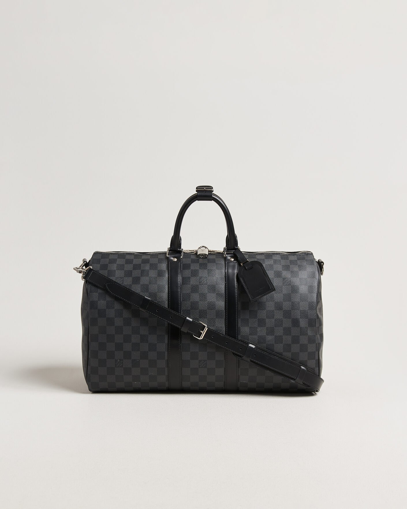 Mies | Pre-Owned & Vintage Bags | Louis Vuitton Pre-Owned | Keepall Bandouliére 45 Damier Graphite