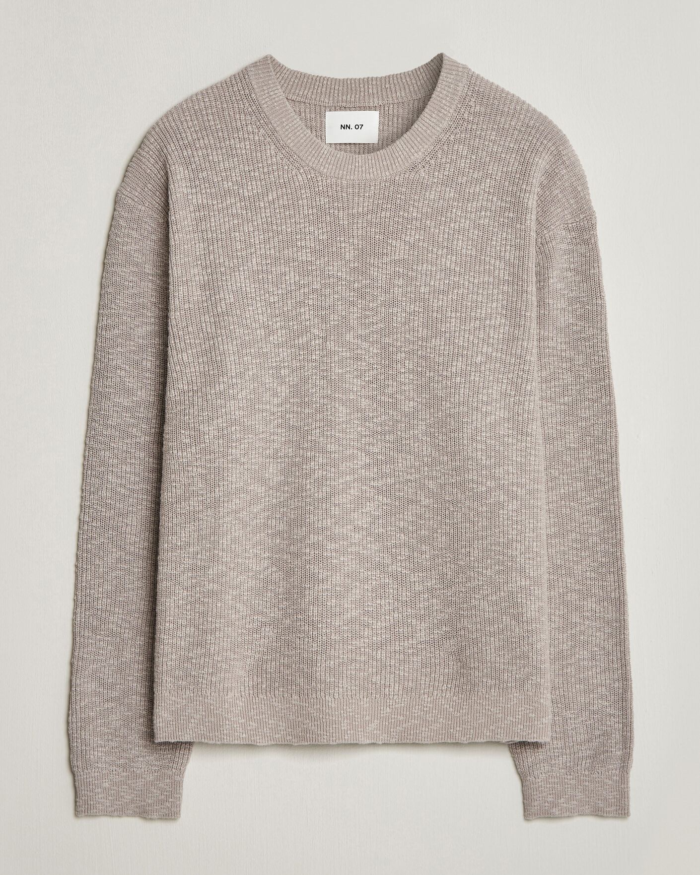 Mies | Puserot | NN07 | Russell Cotton Knitted Sweater Moon Dust