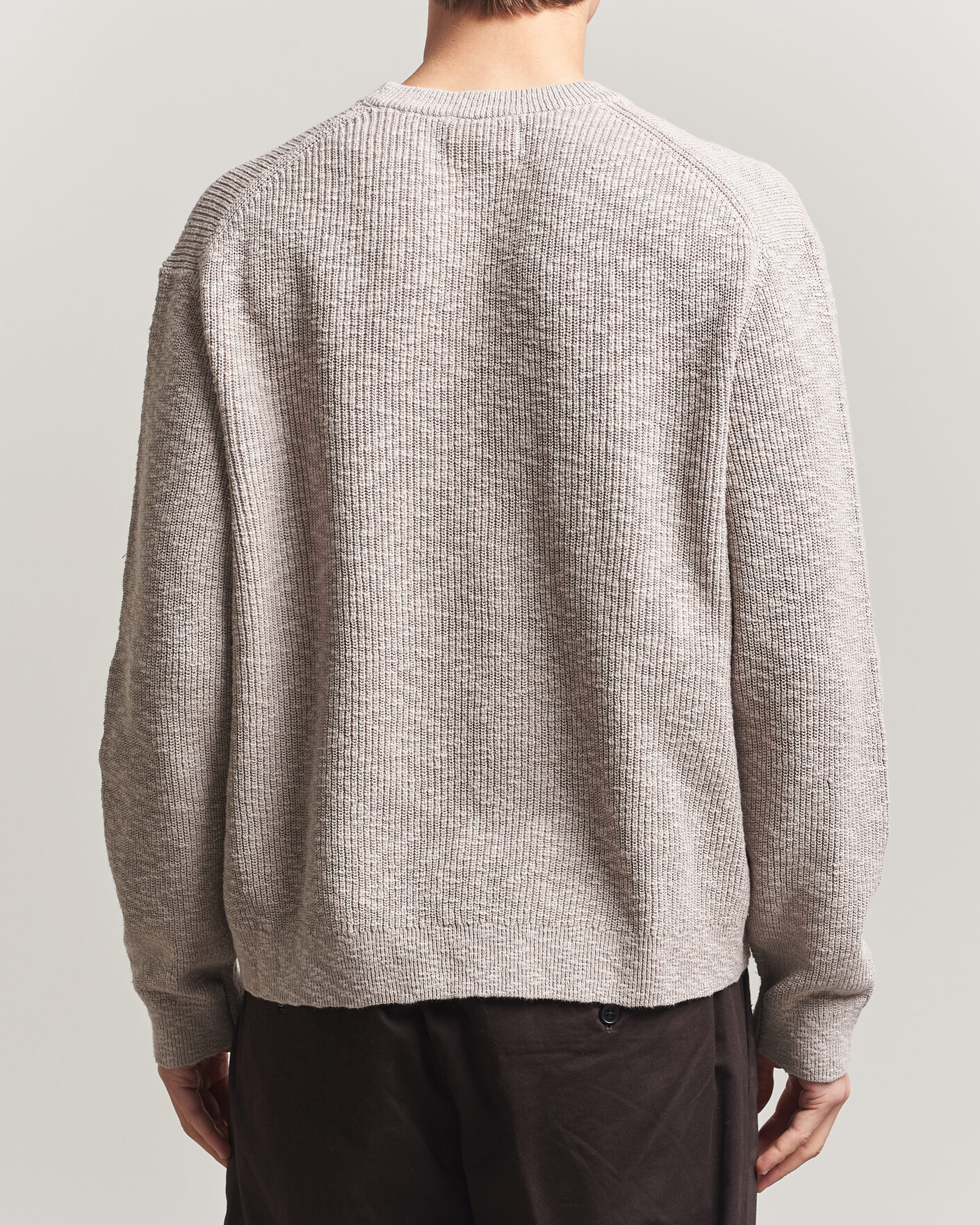 Mies | Puserot | NN07 | Russell Cotton Knitted Sweater Moon Dust