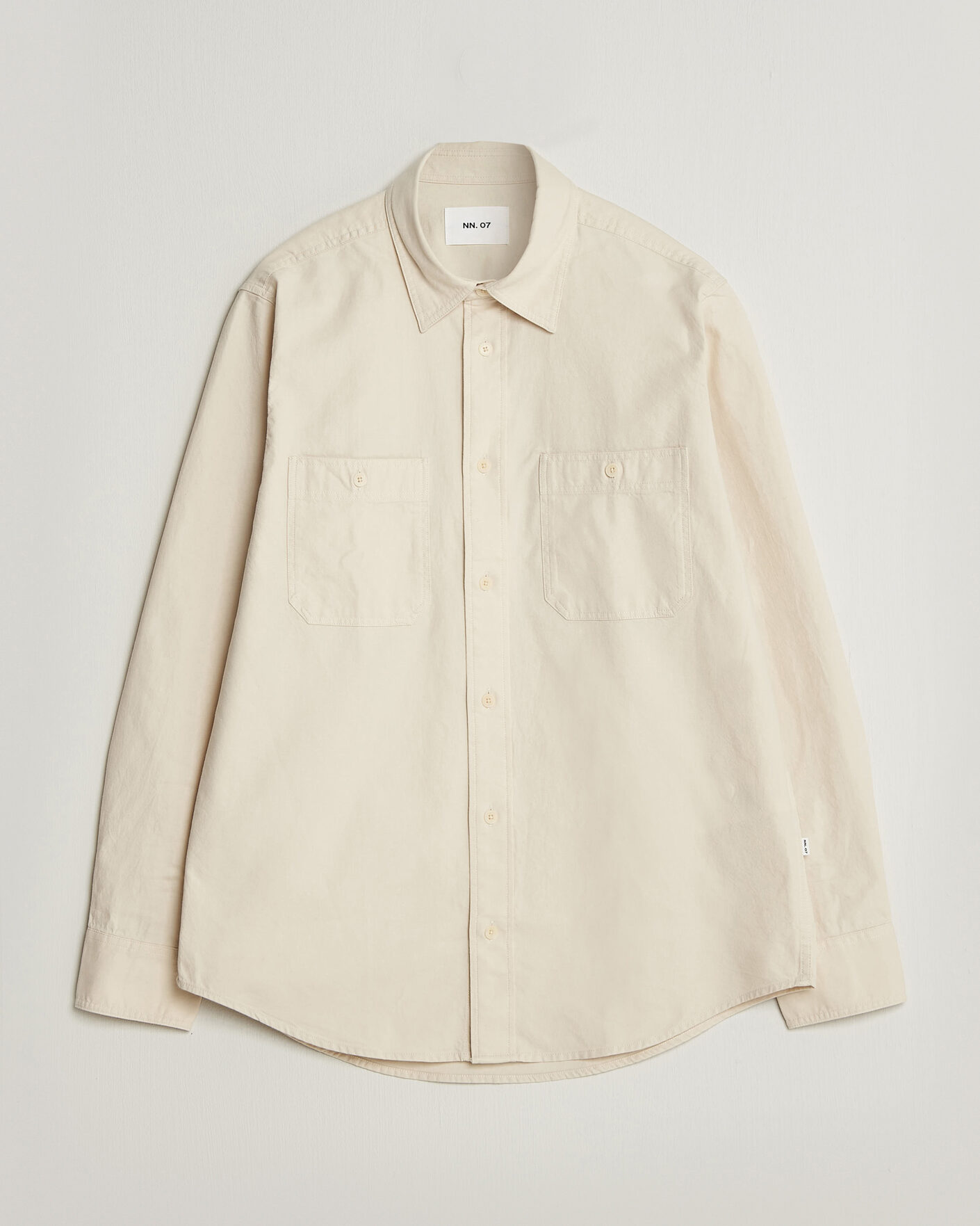 Mies | Kauluspaidat | NN07 | Colby Twill Overshirt Ivory