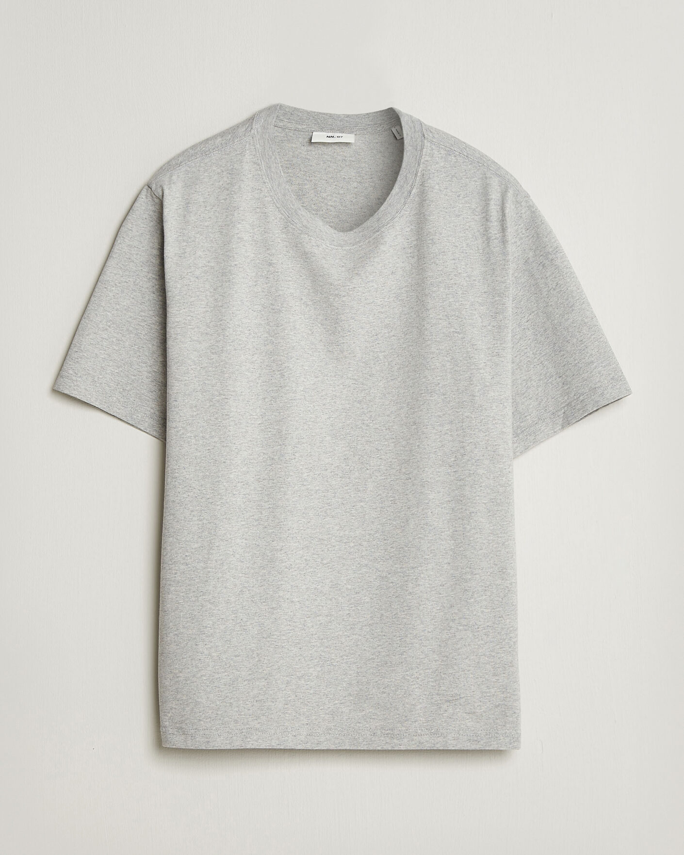 Mies | T-paidat | NN07 | Jett Printed HQ T-Shirt Grey Melange