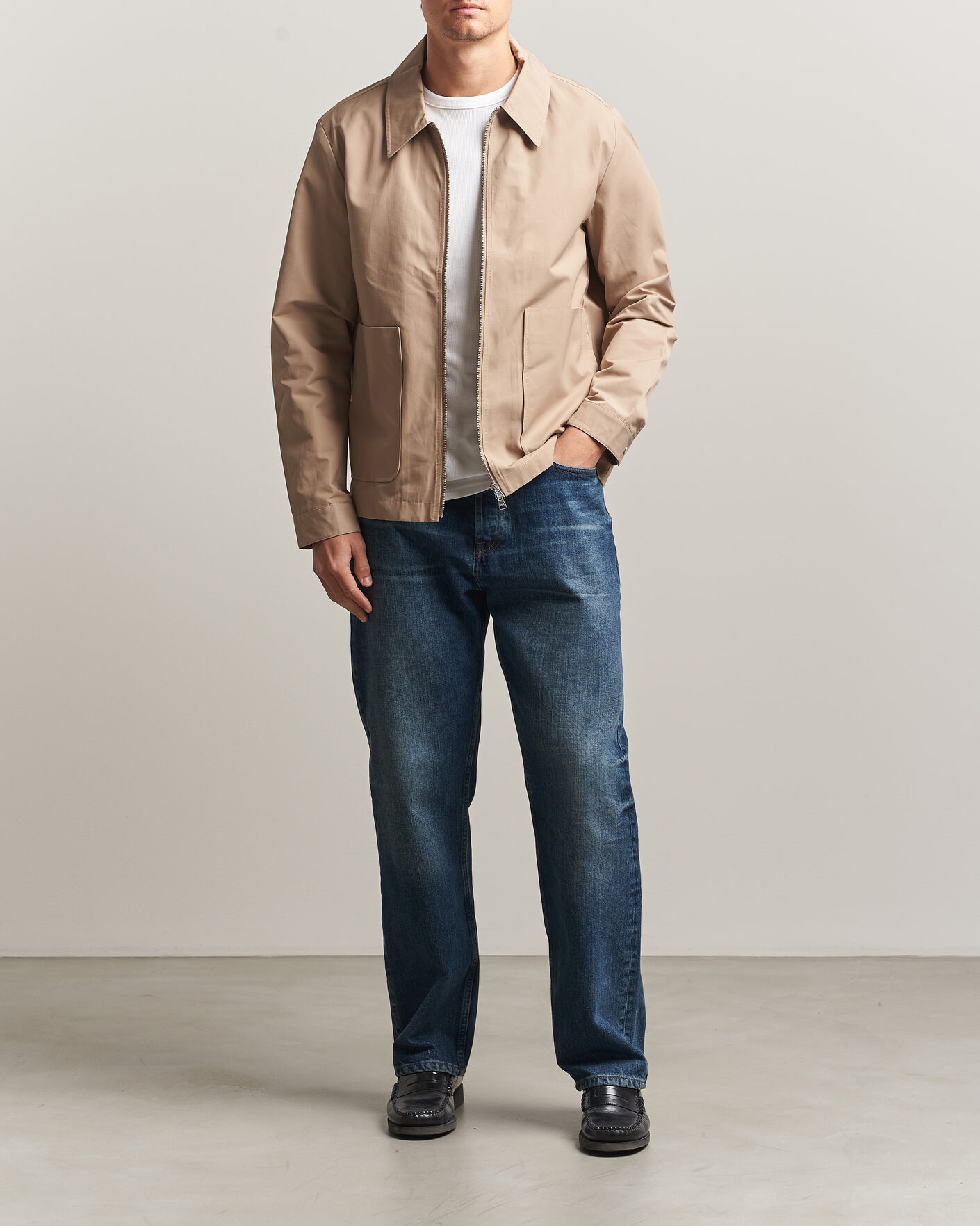 Mies | Takit | NN07 | Gael Cotton Twill Jacket Desert Khaki
