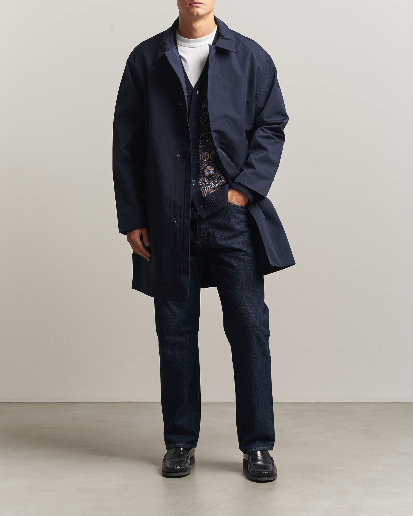Mies | Takit | NN07 | Steve Technical Coat Deep Navy