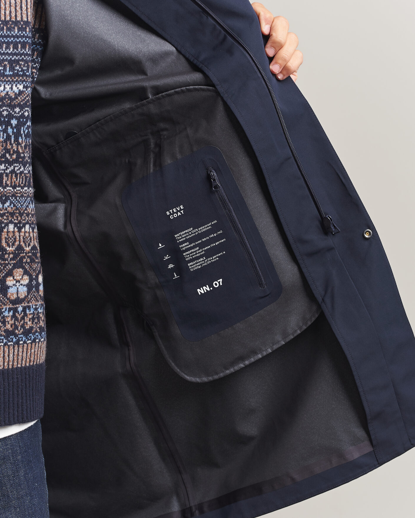 Mies | Takit | NN07 | Steve Technical Coat Deep Navy