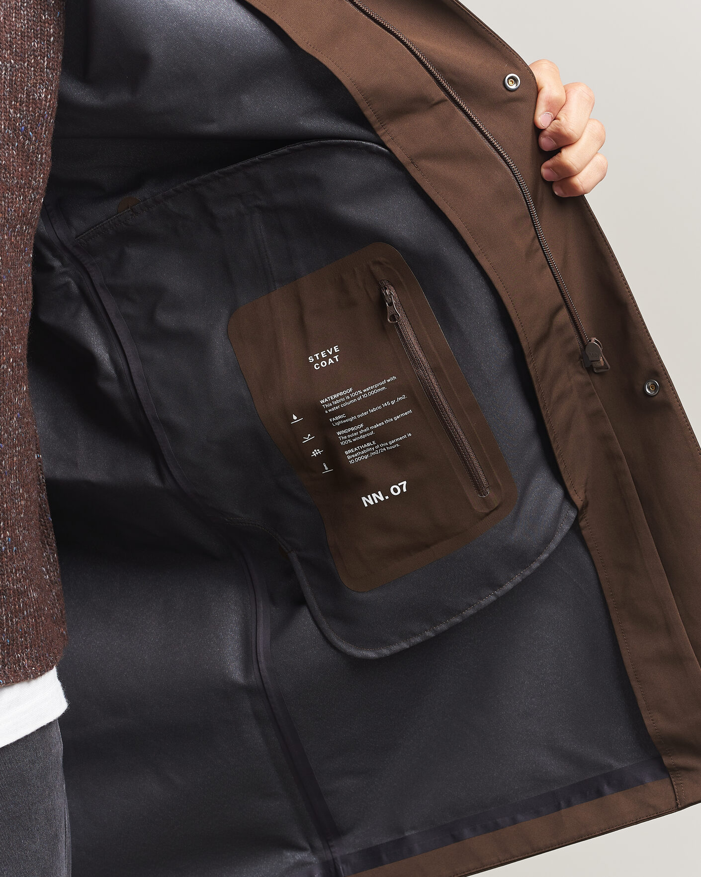 Mies | Takit | NN07 | Steve Technical Coat Demitasse Brown