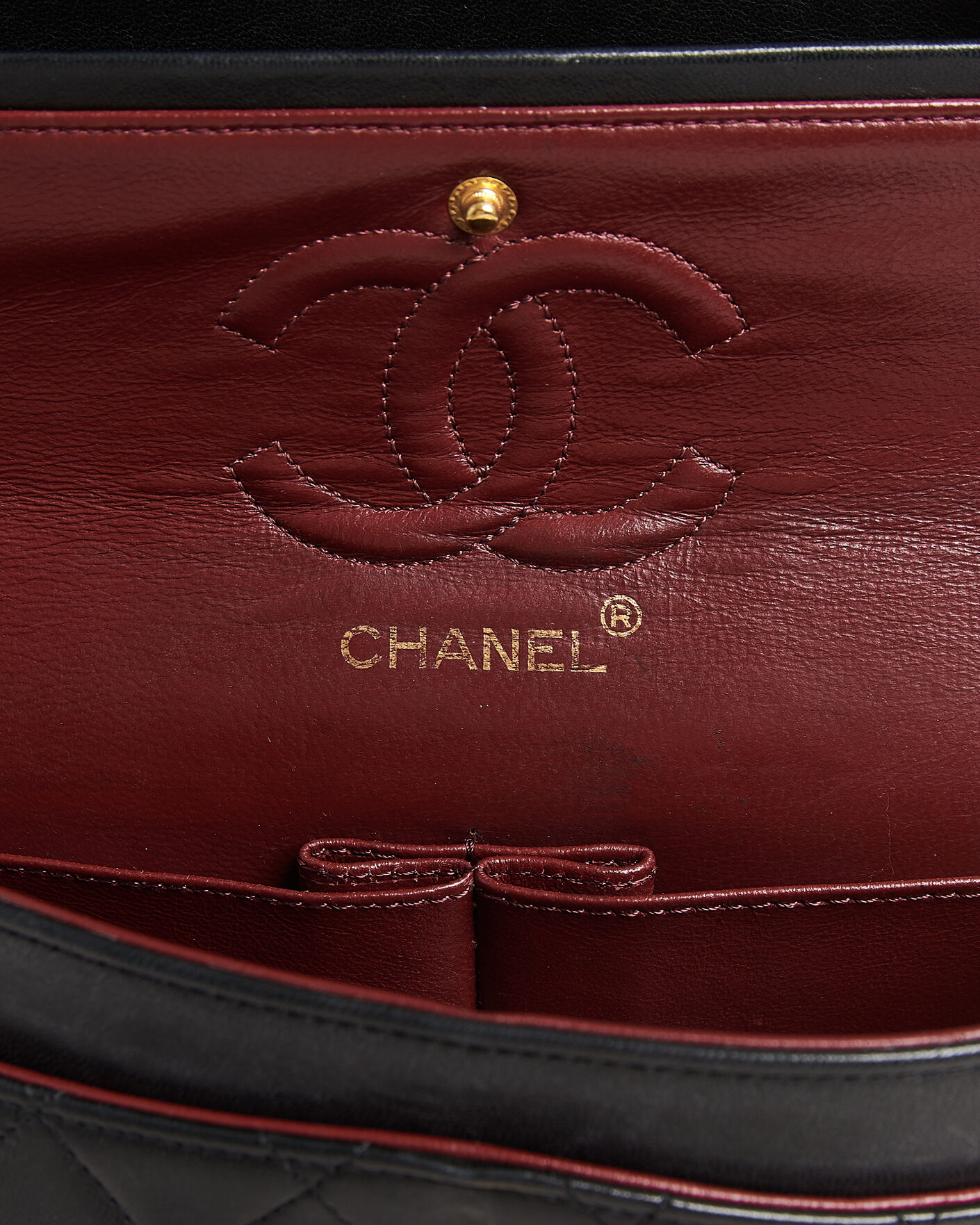 Mies | Chanel Pre-Owned Classic Small Double Flap Bag Black | Chanel Pre-Owned | Classic Small Double Flap Bag Black