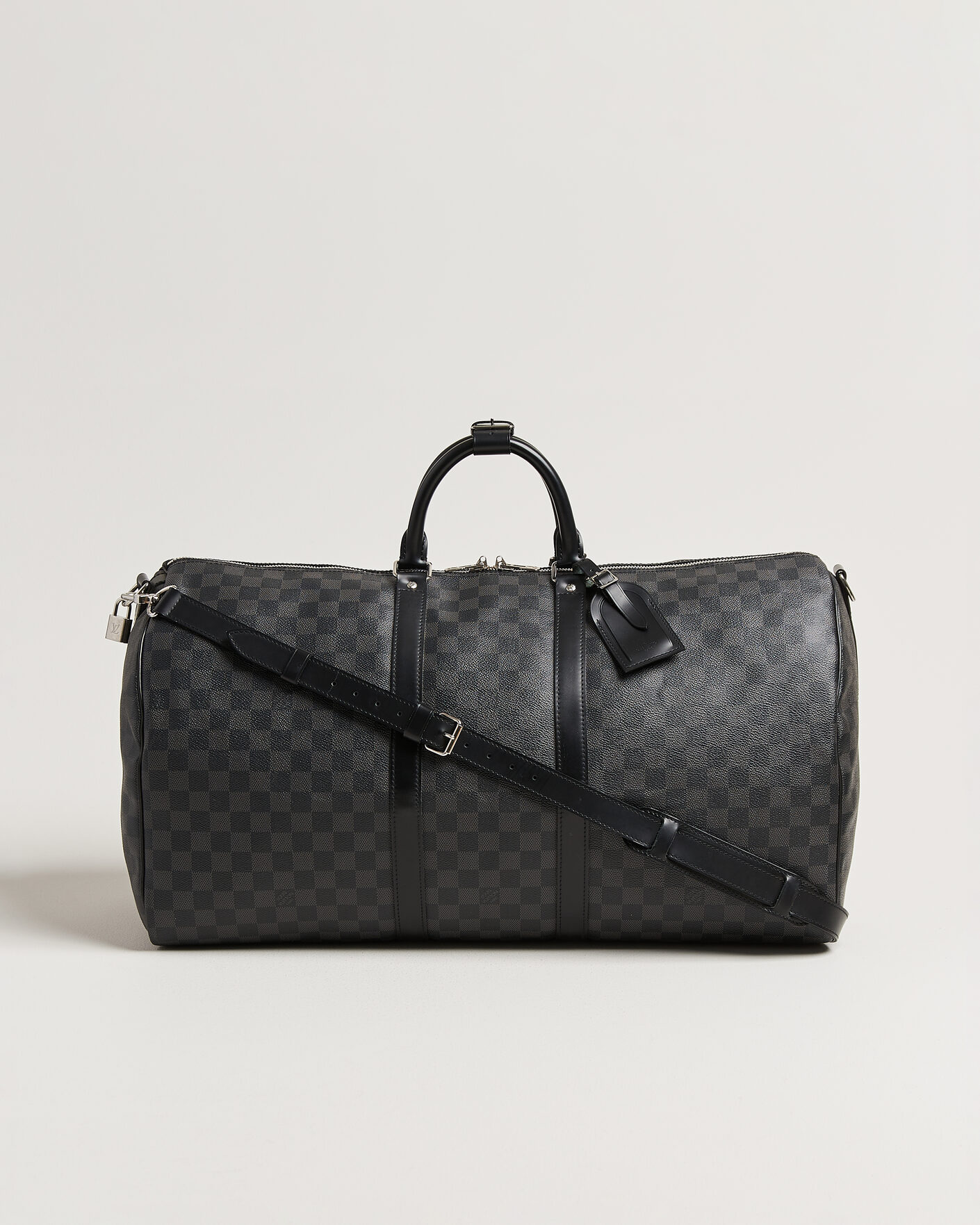 Mies | Pre-Owned & Vintage Bags | Louis Vuitton Pre-Owned | Keepall 55 Bandouliére Damier Graphite