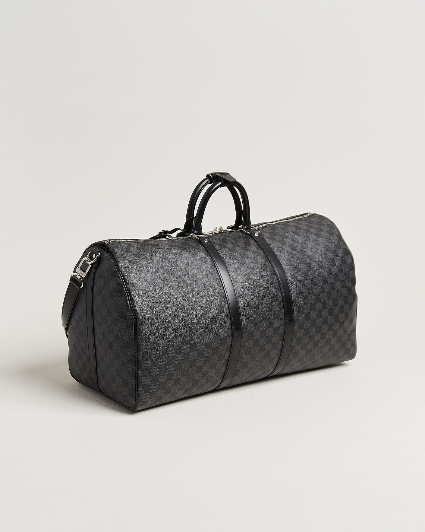 Mies | Pre-Owned & Vintage Bags | Louis Vuitton Pre-Owned | Keepall 55 Bandouliére Damier Graphite
