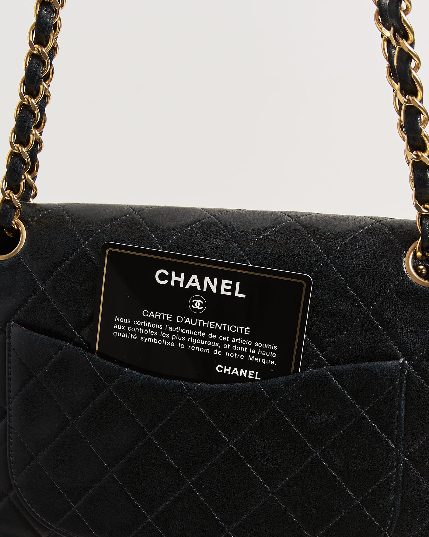 Mies | Pre-Owned & Vintage Bags | Chanel Pre-Owned | Classic Medium Double Flap Bag Black