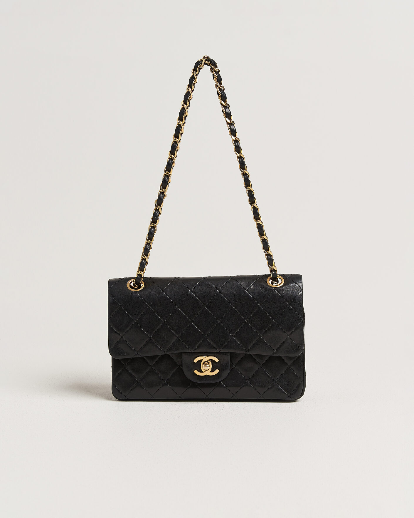 Mies | Pre-Owned & Vintage Bags | Chanel Pre-Owned | Classic Small Double Flap Bag Black