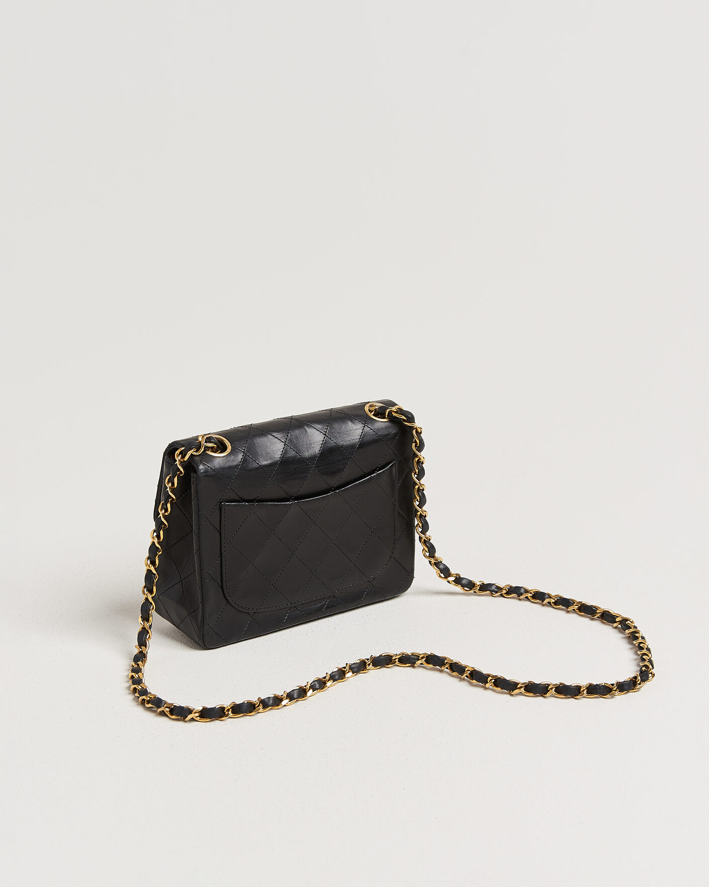 Mies | Pre-Owned & Vintage Bags | Chanel Pre-Owned | Classic Mini Single Flap Square Bag Black