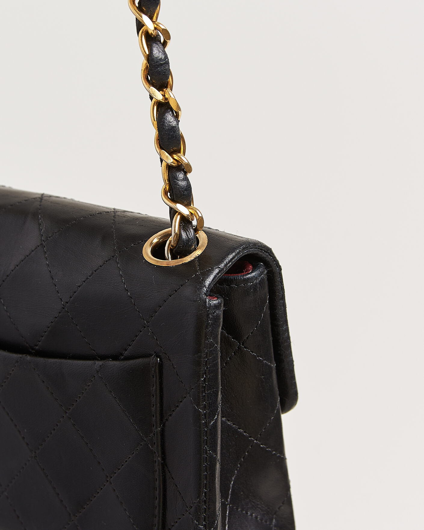 Mies | Chanel Pre-Owned Classic Mini Single Flap Square Bag Black | Chanel Pre-Owned | Classic Mini Single Flap Square Bag Black