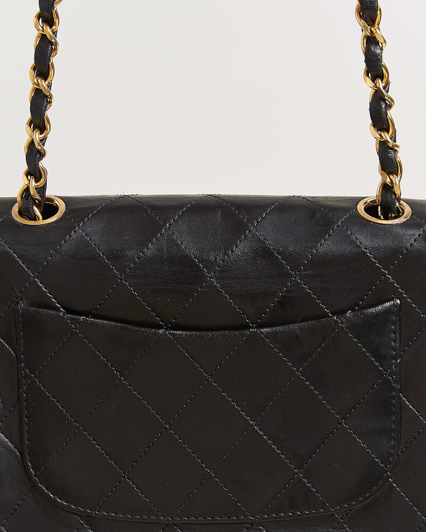 Mies | Chanel Pre-Owned Classic Mini Single Flap Square Bag Black | Chanel Pre-Owned | Classic Mini Single Flap Square Bag Black