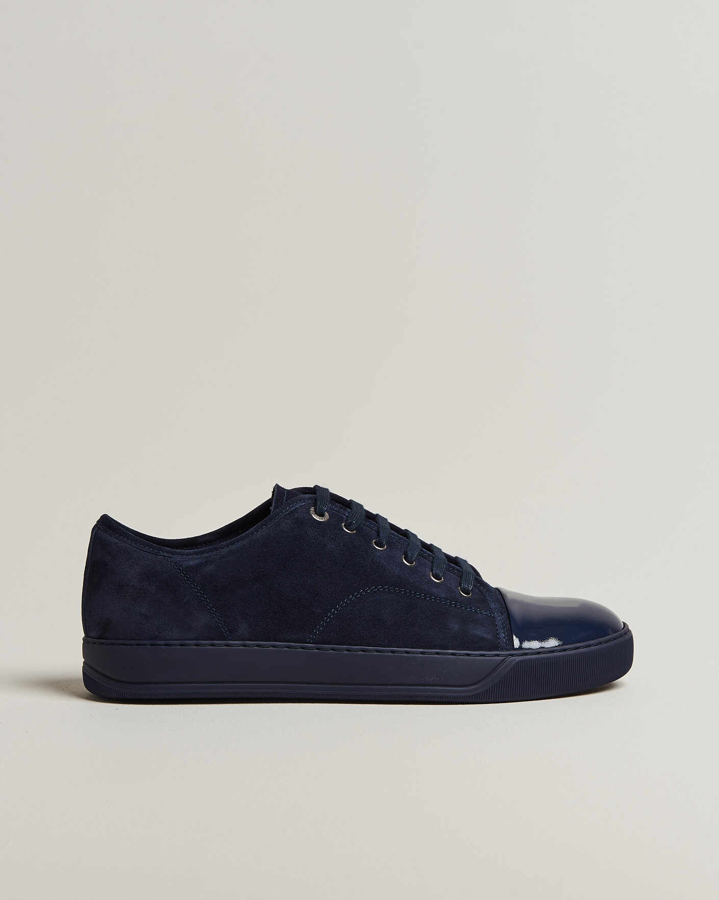 Mies | Lanvin DBB1 Patent Cap Toe Sneakers Navy/Navy | Lanvin | DBB1 Patent Cap Toe Sneakers Navy/Navy