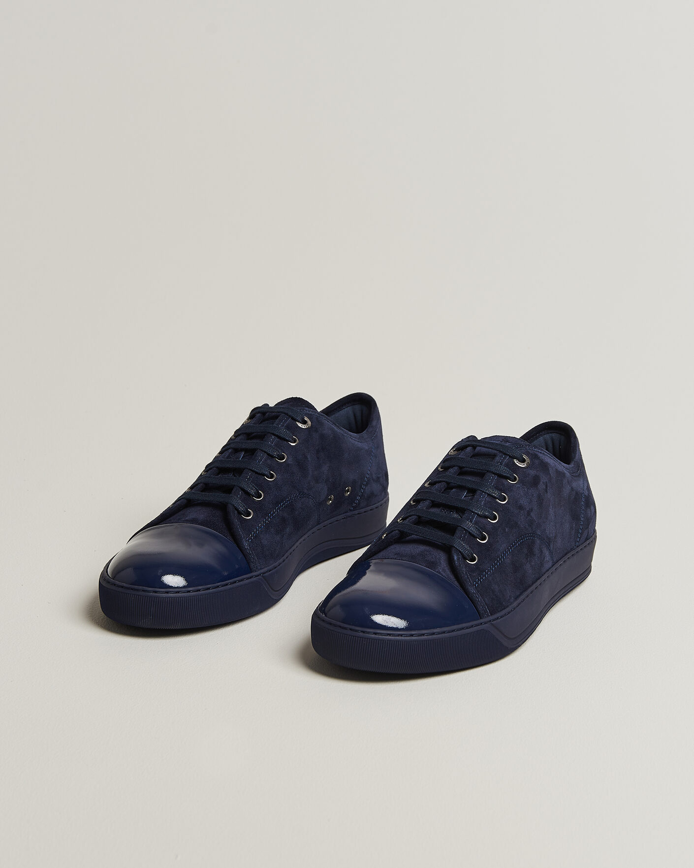 Mies | Tennarit | Lanvin | DBB1 Patent Cap Toe Sneakers Navy/Navy