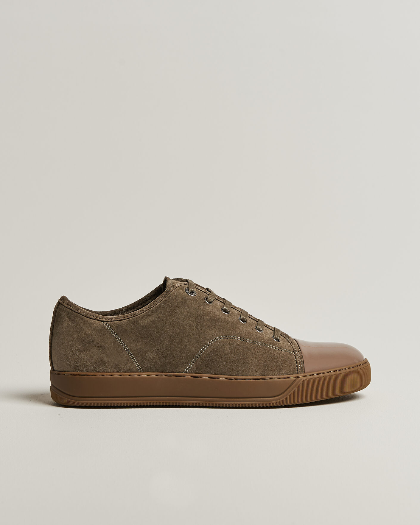 Mies | Tennarit | Lanvin | DBB1 Patent Cap Toe Sneakers Khaki